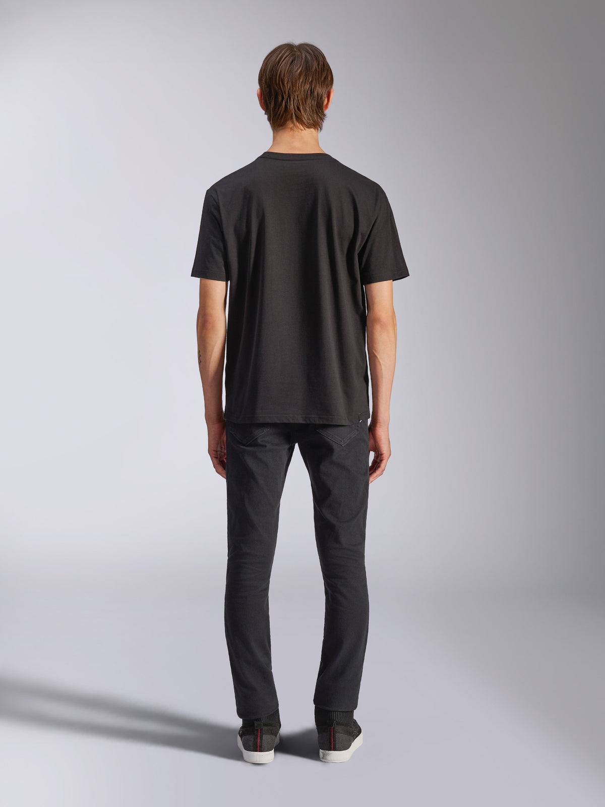Alpinestars CSF Tee, Short Sleeve T-Shirt, Black, Back view on model, casual motorsport streetwear