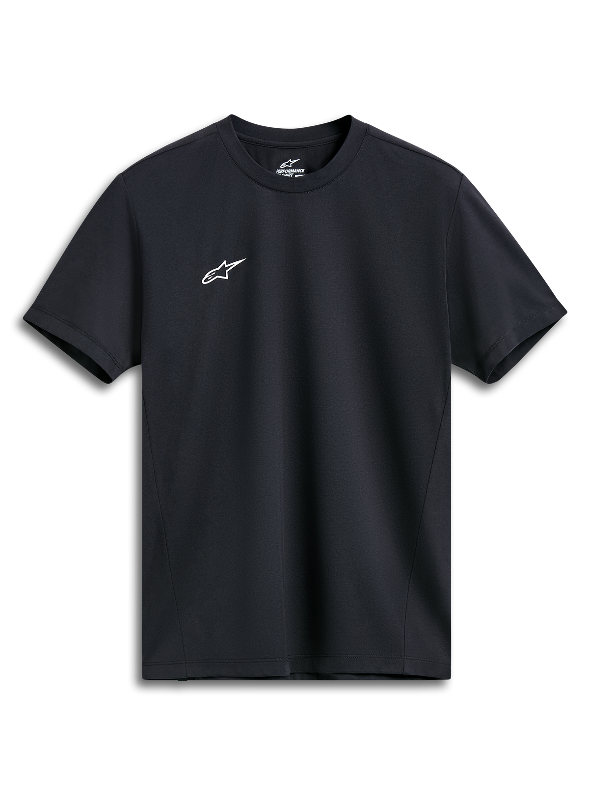 Alpinestars Point Performance Tee, Short Sleeve T-Shirt, Black, Small White Astars Logo on Chest, Performance Sportswear