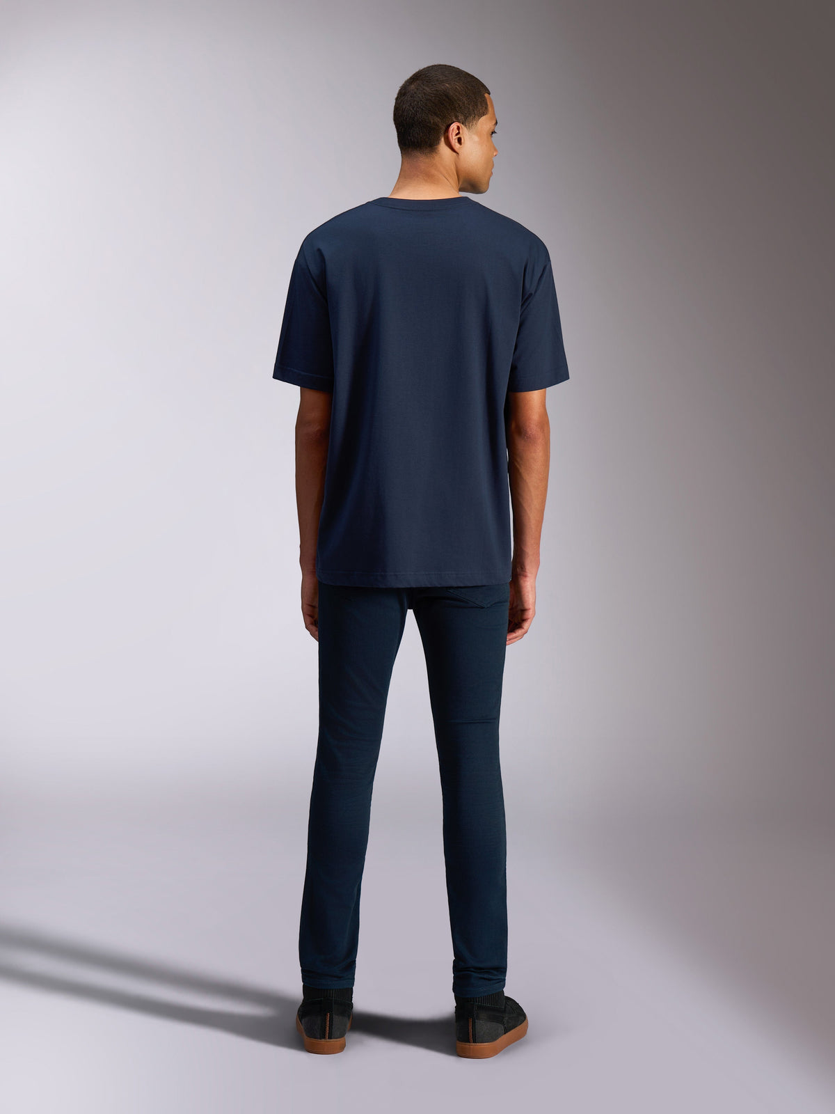 Alpinestars Alter Oversized CSF Tee, Short Sleeve T-Shirt, Navy Blue, back view showing the relaxed oversized fit, casual lifestyle streetwear