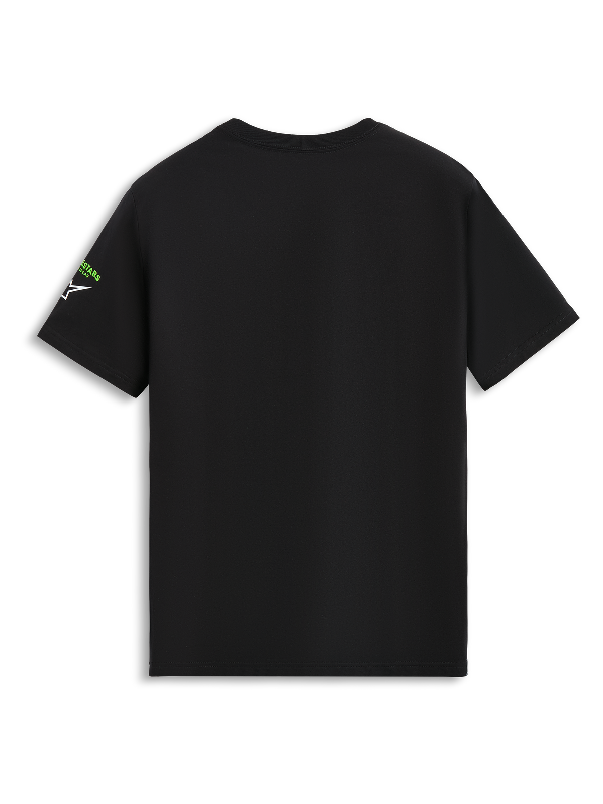 Alpinestars Entitled CSF Tee, Short Sleeve T-Shirt, Black, Rear view showing clean design with small branding on the sleeve, Casual Motorsport Sportswear