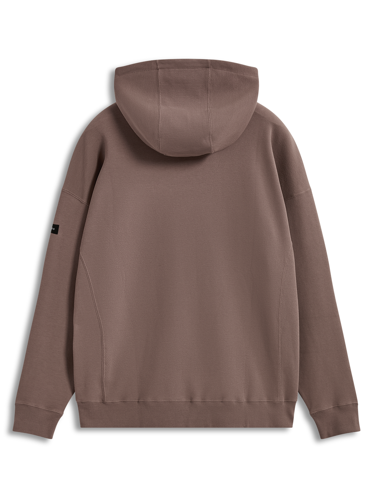 Alpinestars Camino Textured Oversized Hoodie, Sportswear Pullover, Taupe, Textured Knit Twill Fleece, Back View.