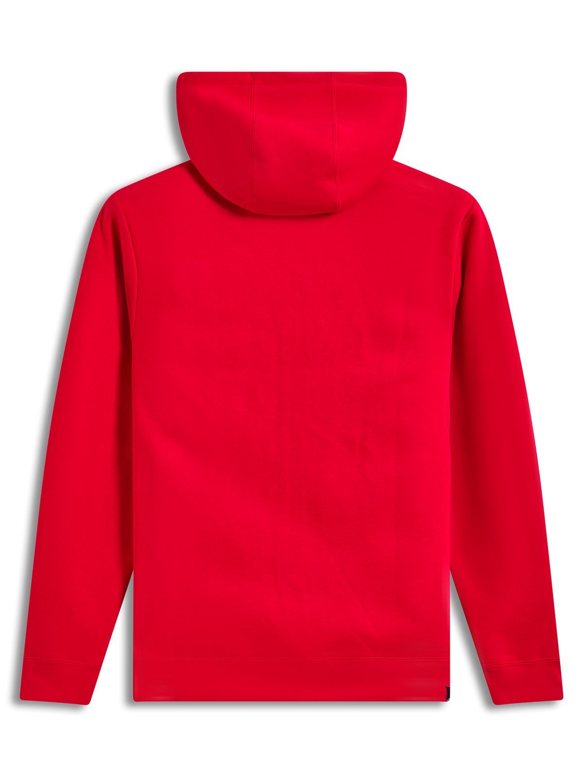 Alpinestars Race Wordmark Hoodie, Red Sportswear Pullover Fleece, Back View with Hood and Ribbed Cuffs