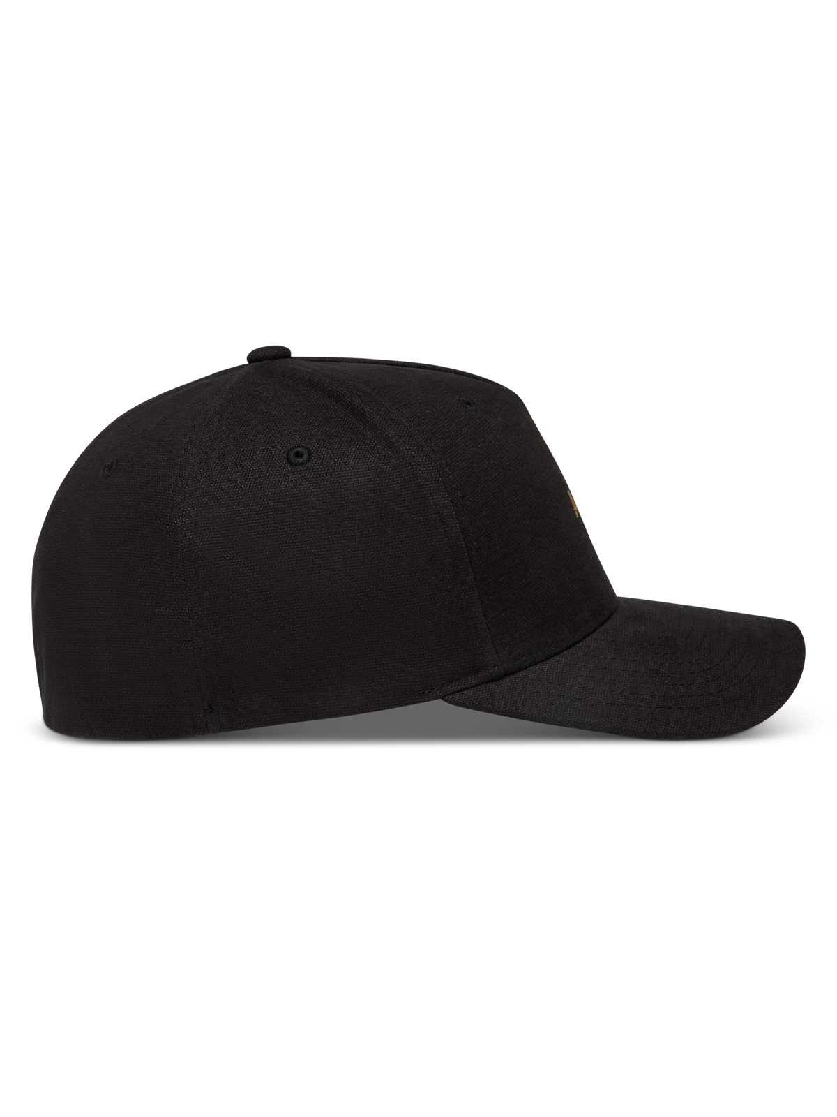 Alpinestars County Canvas Hat in Black, a lifestyle cap with curved bill and structured crown in Oxford peached fabric.
