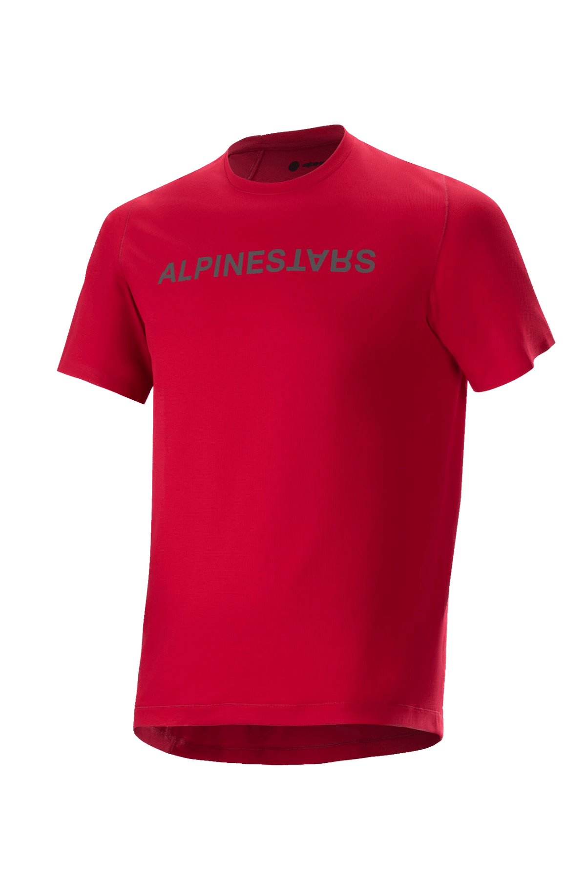 Alpinestars A-Aria Switch Short Sleeve Jersey, Men's MTB Cycling, Red, breathable performance fabric with chest logo.