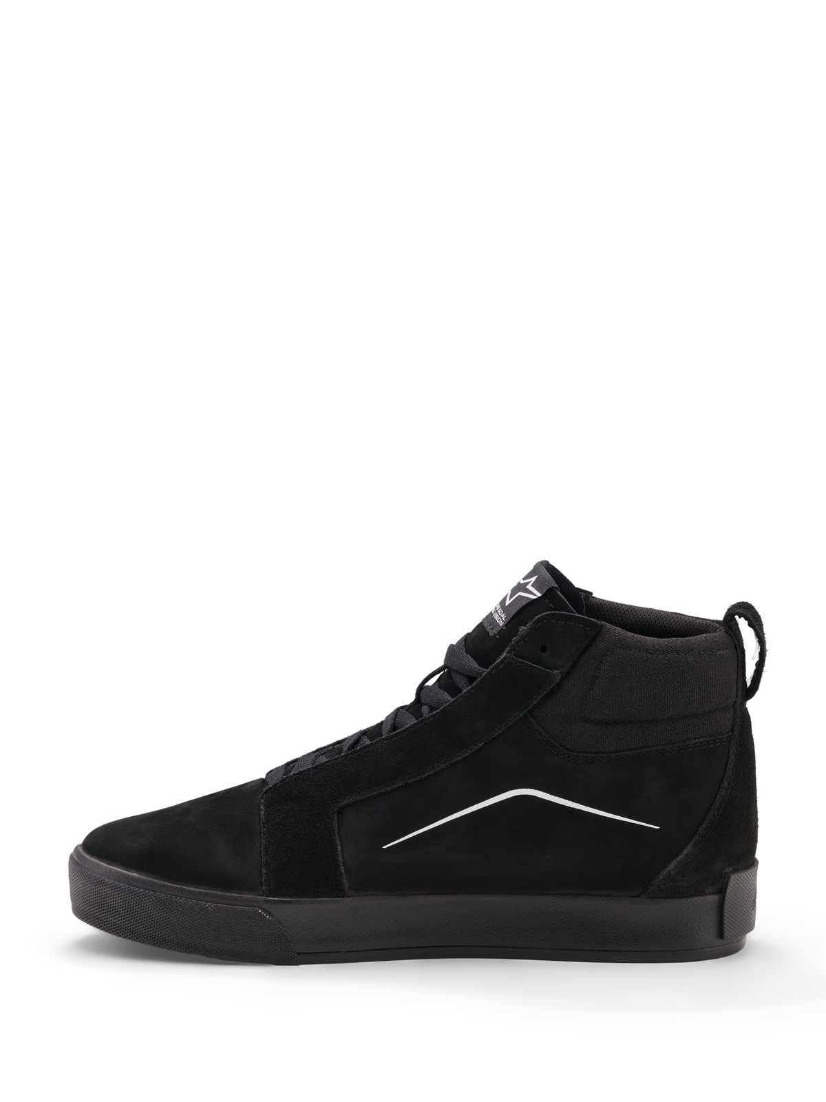 Alpinestars Ride 63 Drystar® Shoes, Urban Motorcycle Riding Shoes, Black and Light Gray, CE certified waterproof leather footwear with high-top design