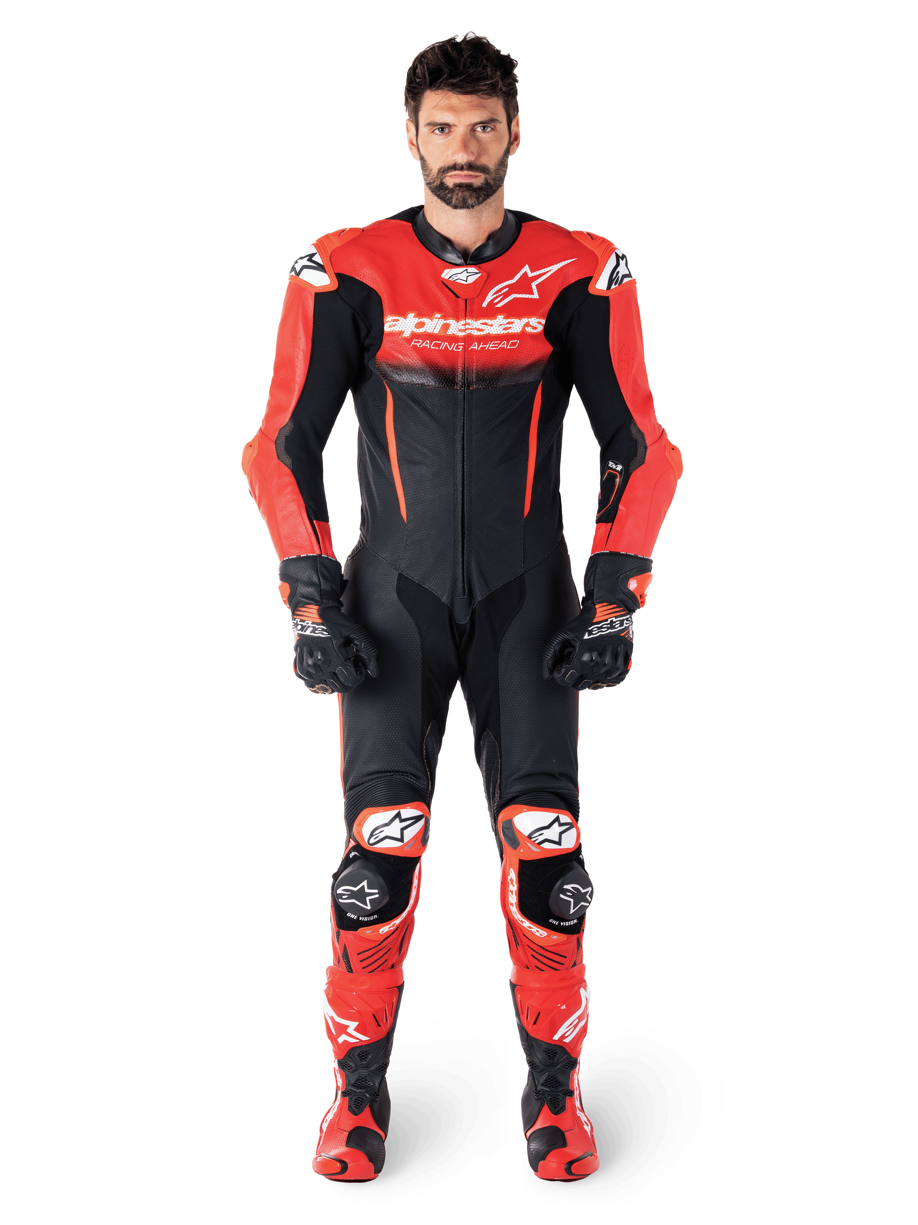 Alpinestars 革ツナギ セパレート ブラック レッド GP-R7 1PC Leather Suit - Motorcycle Suits | Alpinestars®