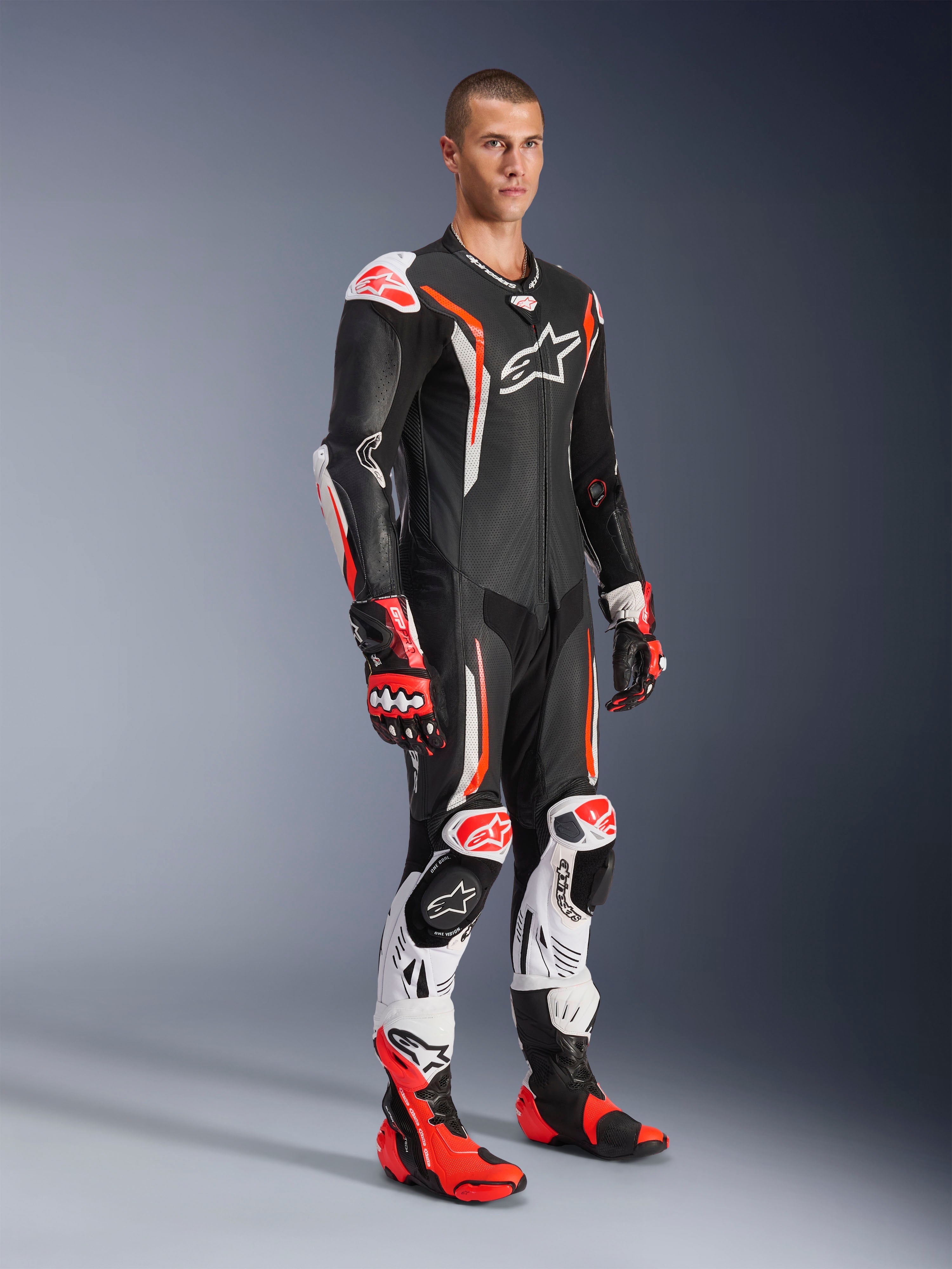 GP Tech V5 1PC Leather Suit - Motorcycle Suit | Alpinestars®