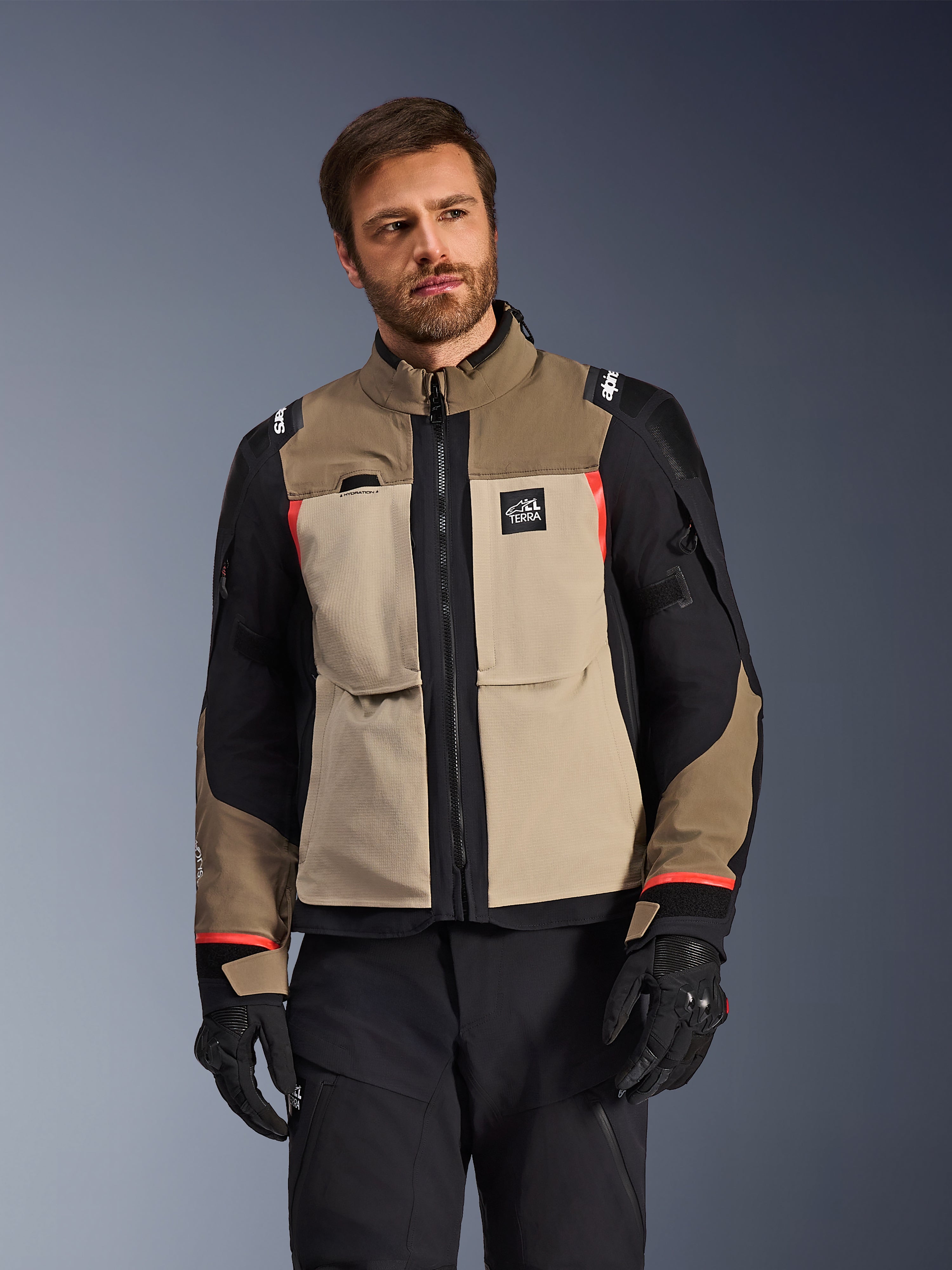 Andes Pro Drystar XF Jacket, Walnut/Aluminum, Large