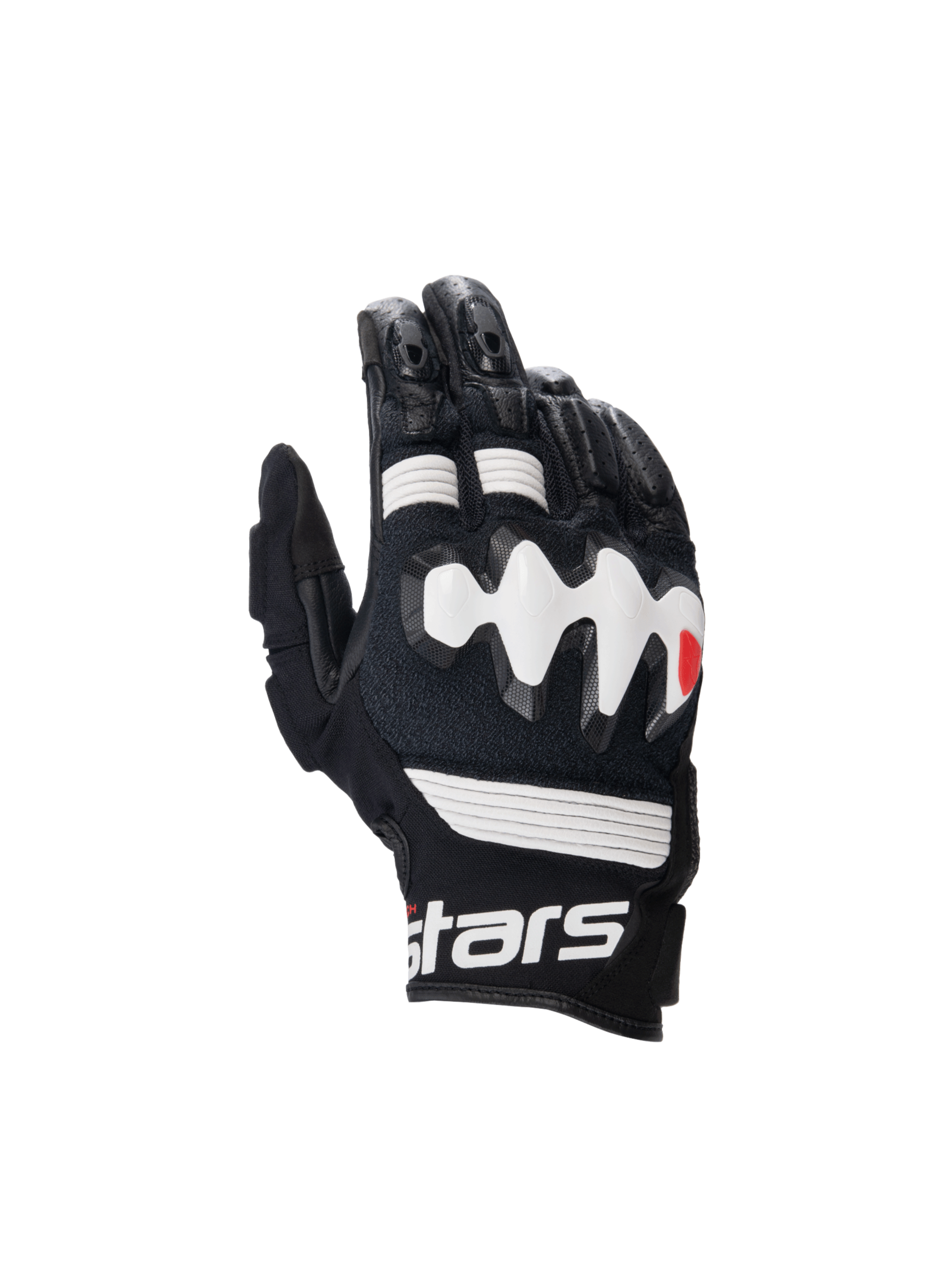Alpinestars Halo Leather Gloves Black White