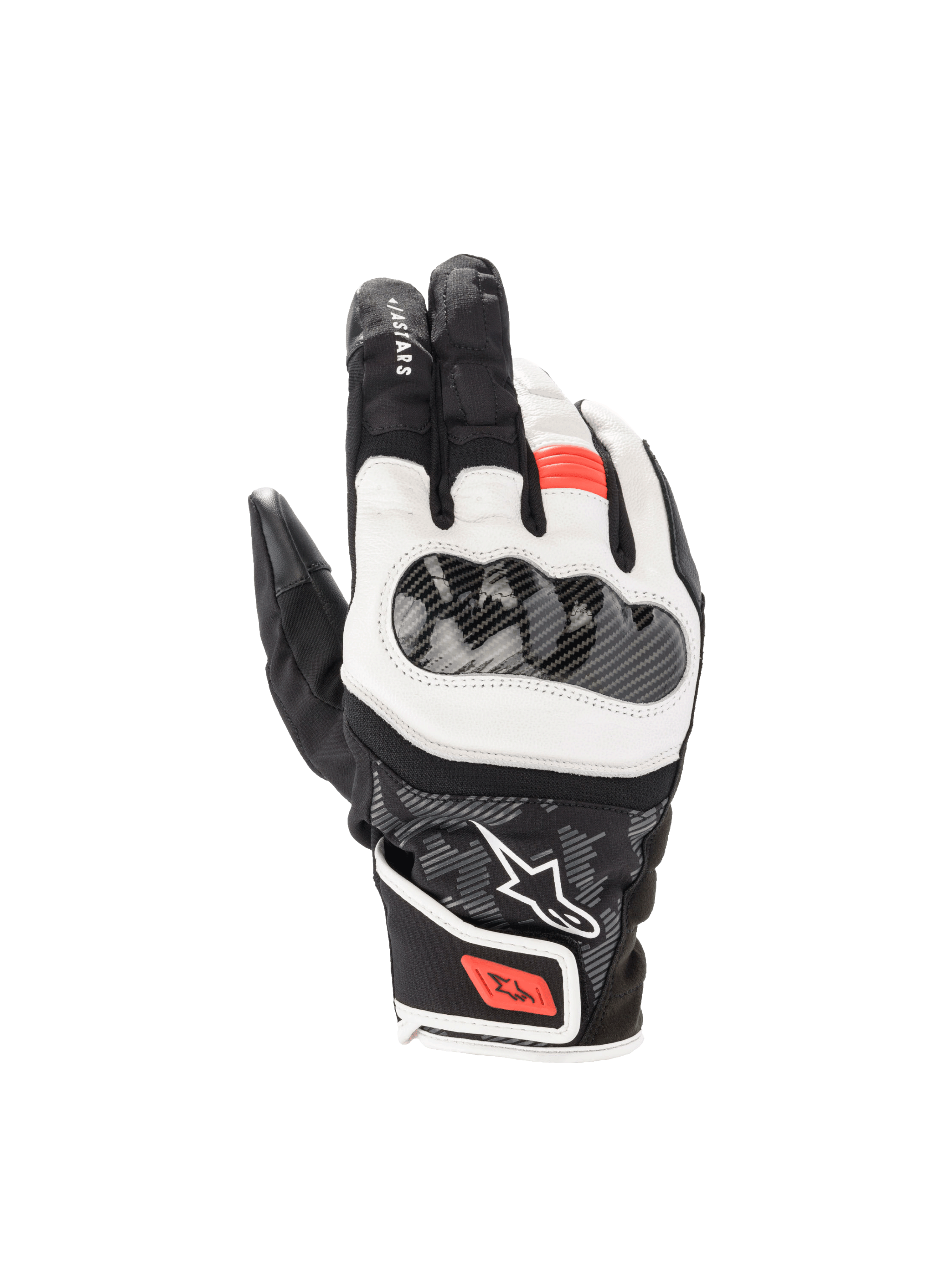 Alpinestars Black/White/Red SMX Z Drystar Gloves