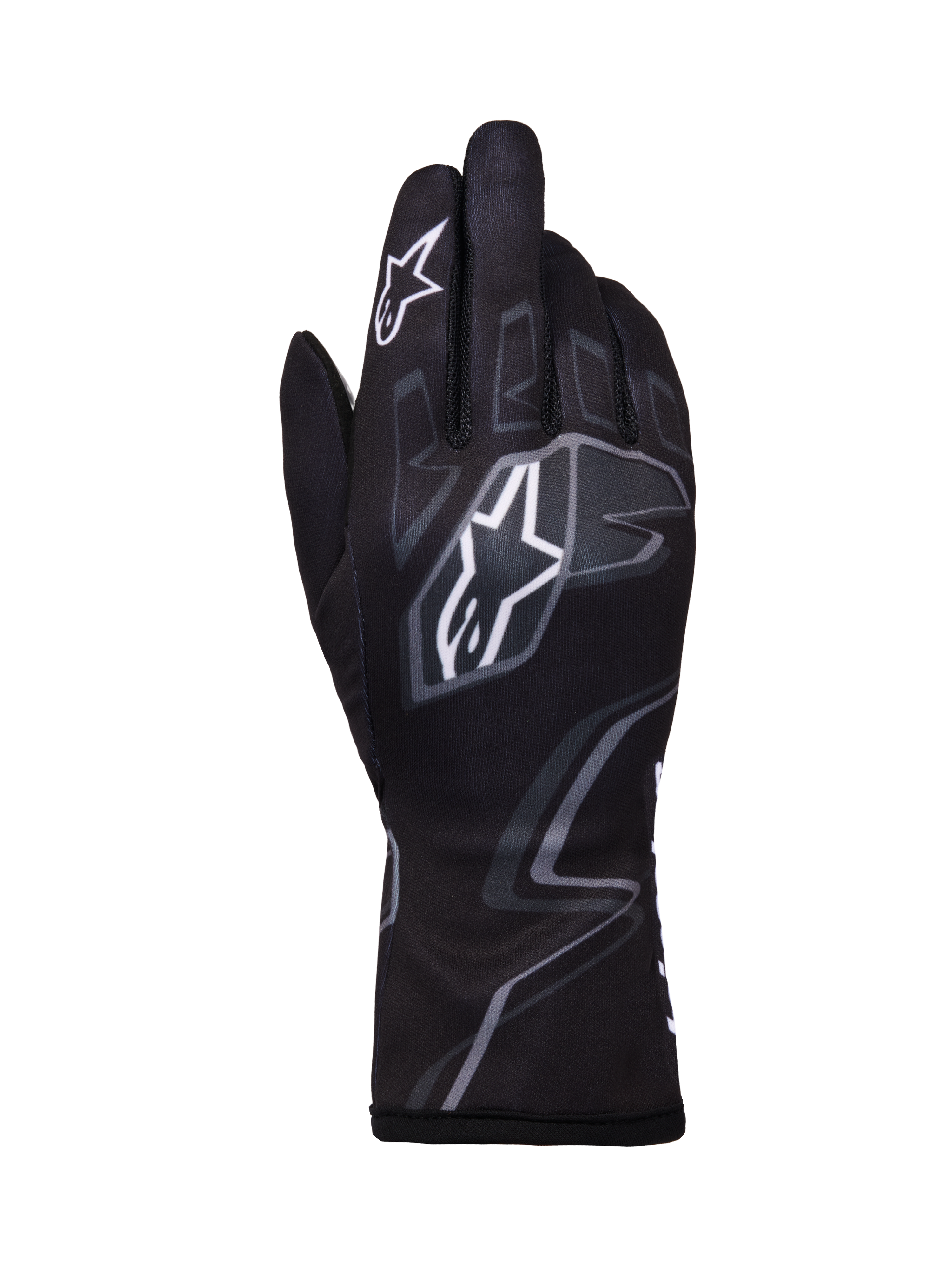 Tech-1 K Race V2 Gloves Graphic 1 L / Black/Tar/Gray/White
