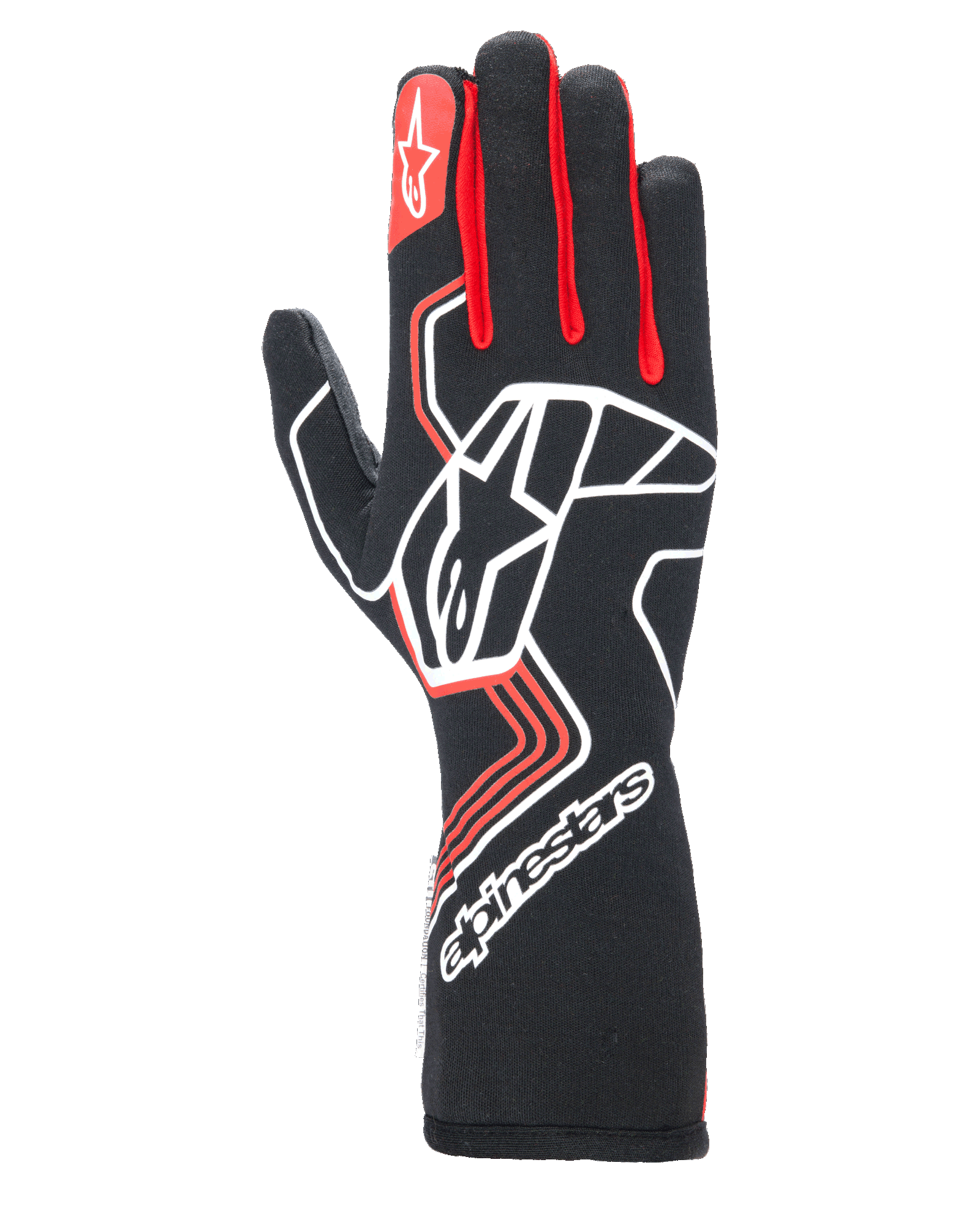 Tech-1 Race V4 Gloves M / Black/Red