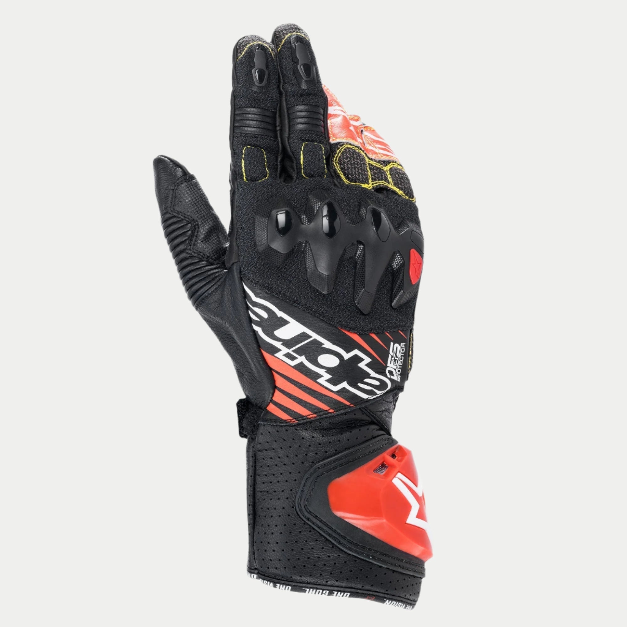 L / Black/Bright Red Fluo