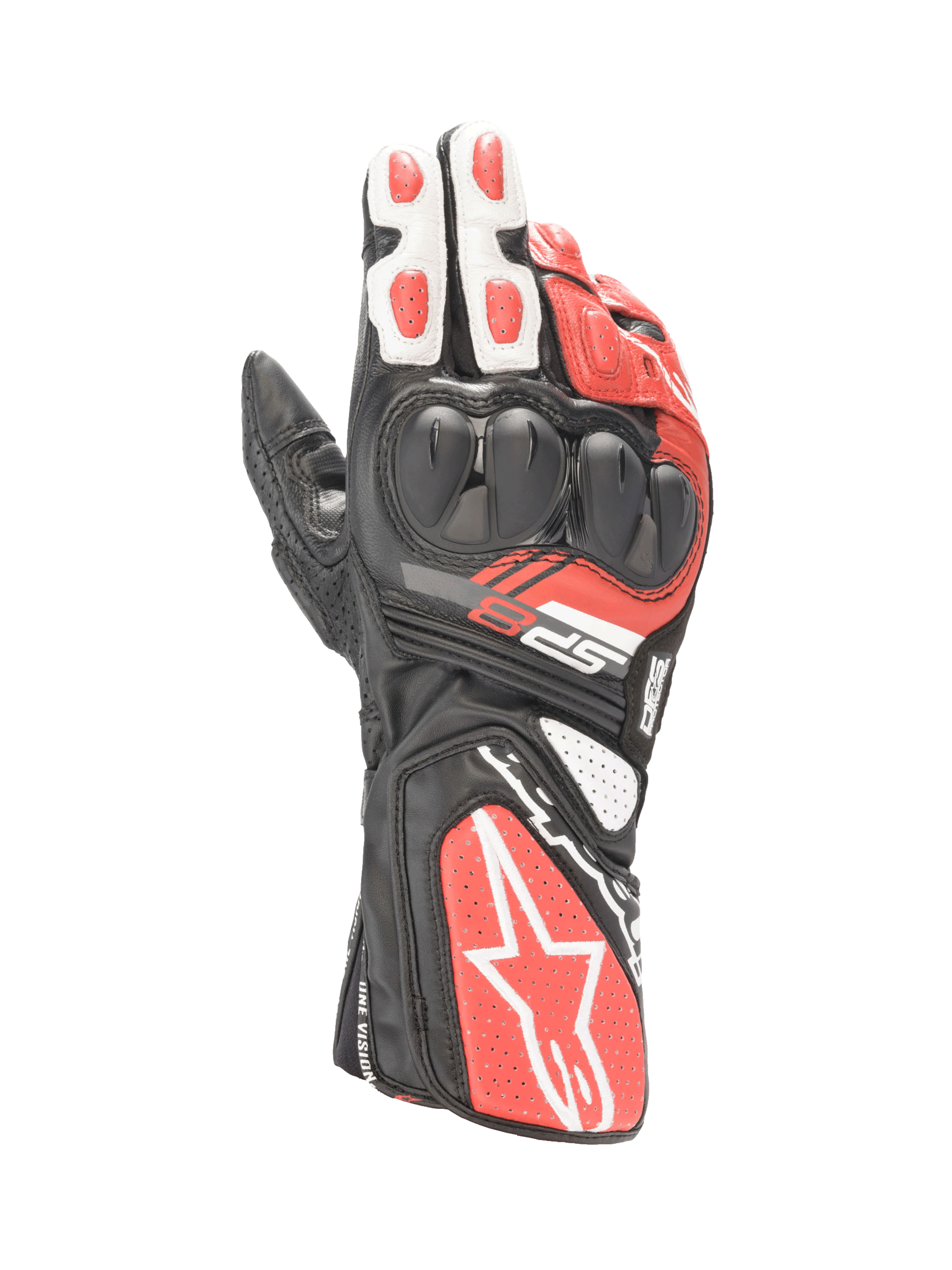 Alpinestars SP-8 V3 Gloves Black/White/Bright Red / XL
