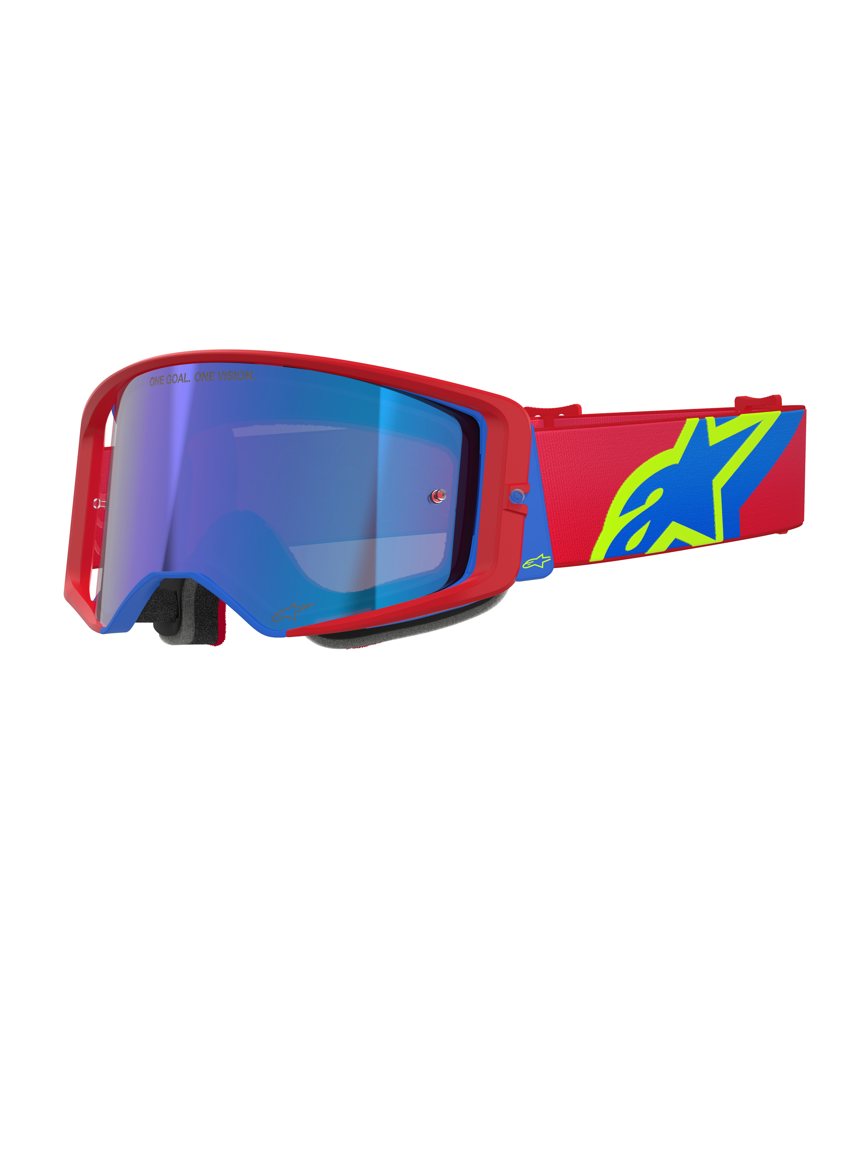 Alpinestars Supertech Goggles - Corp - Red/Blue - ABS Vision
