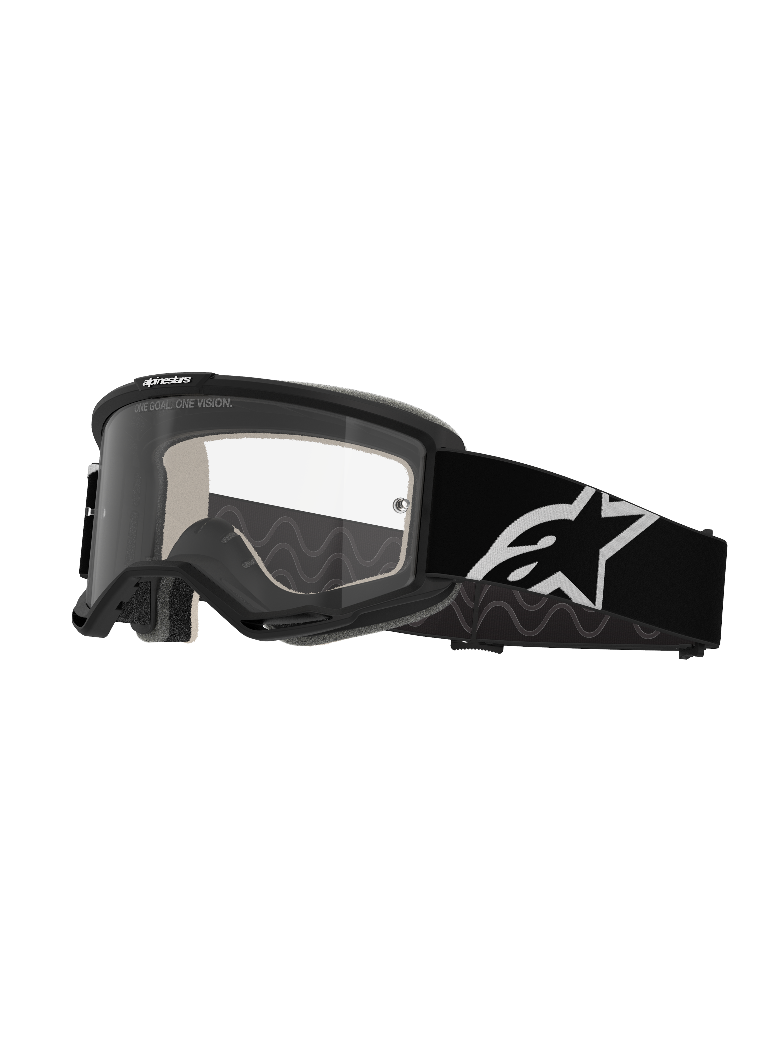 eks motocross goggles Alpinestars Goggles - Goggle Vision 5 Corp Black Clear