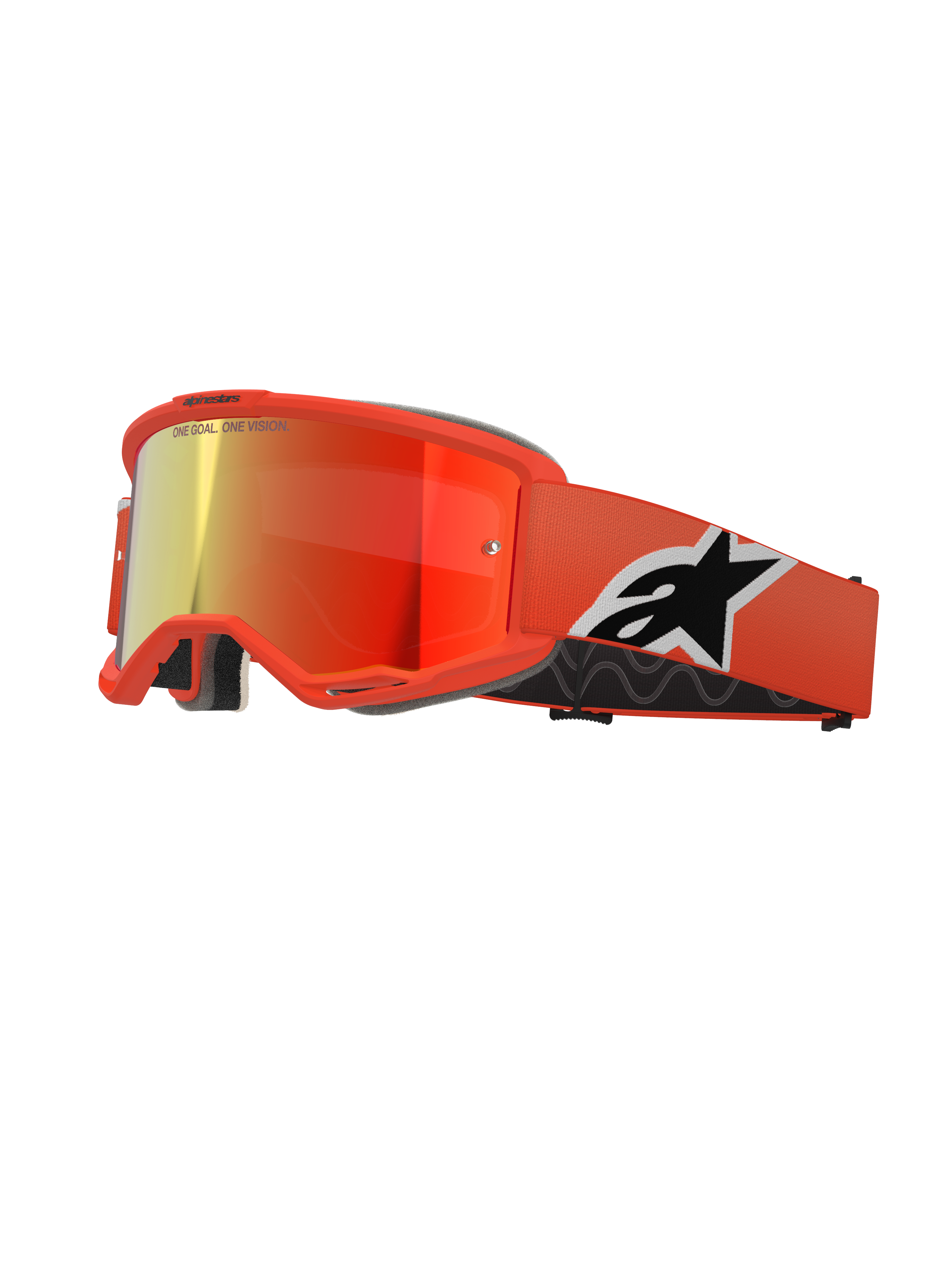Alpinestars Goggles - Goggle Vision 5 Corp Orange Mirror-red