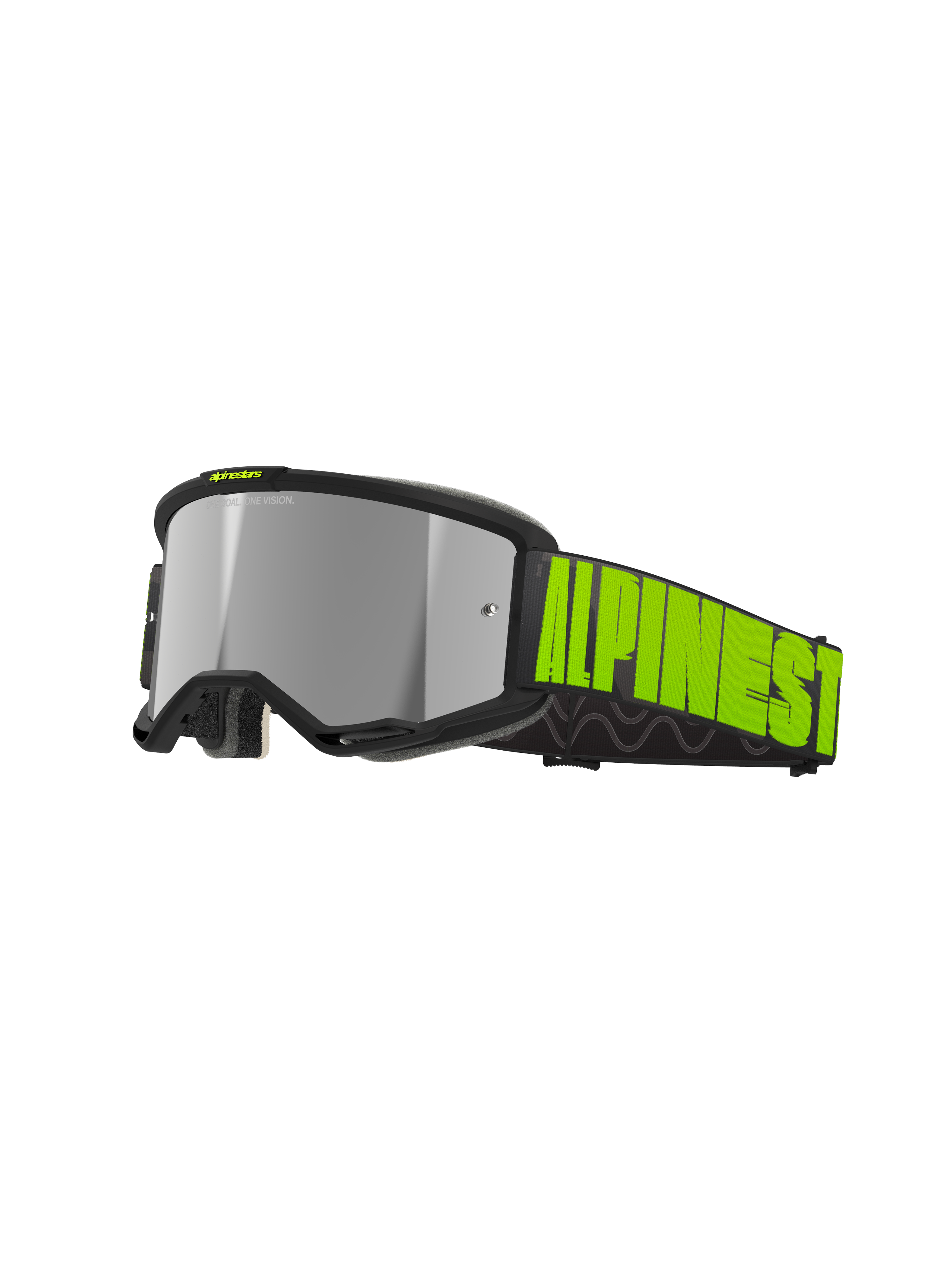 Alpinestars Vision 5 Goggles - Hollow - Charcoal/Yellow Fluo