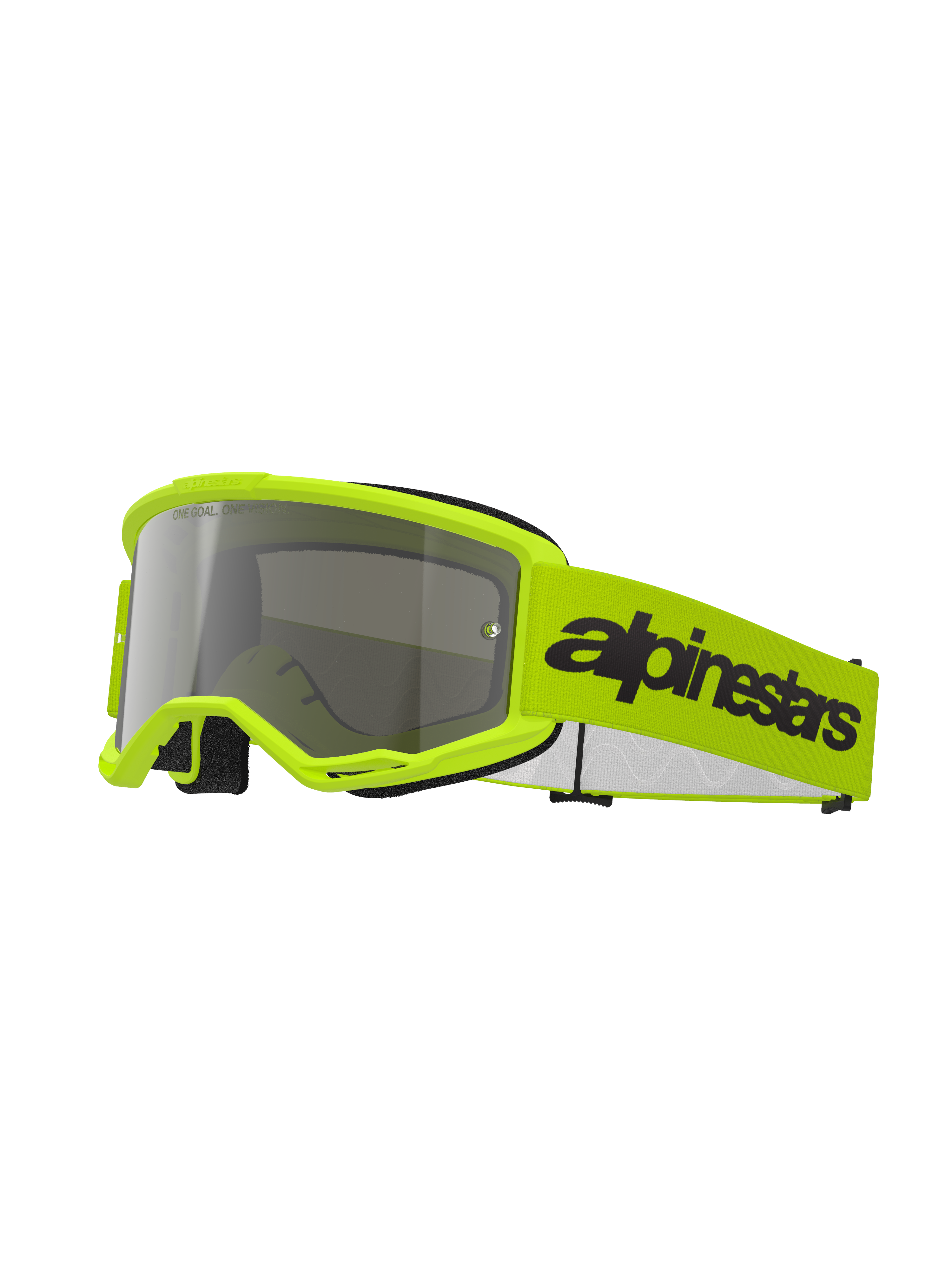 Alpinestars Goggles Vision 3 Goggle - Wordmark - Yellow Fluo