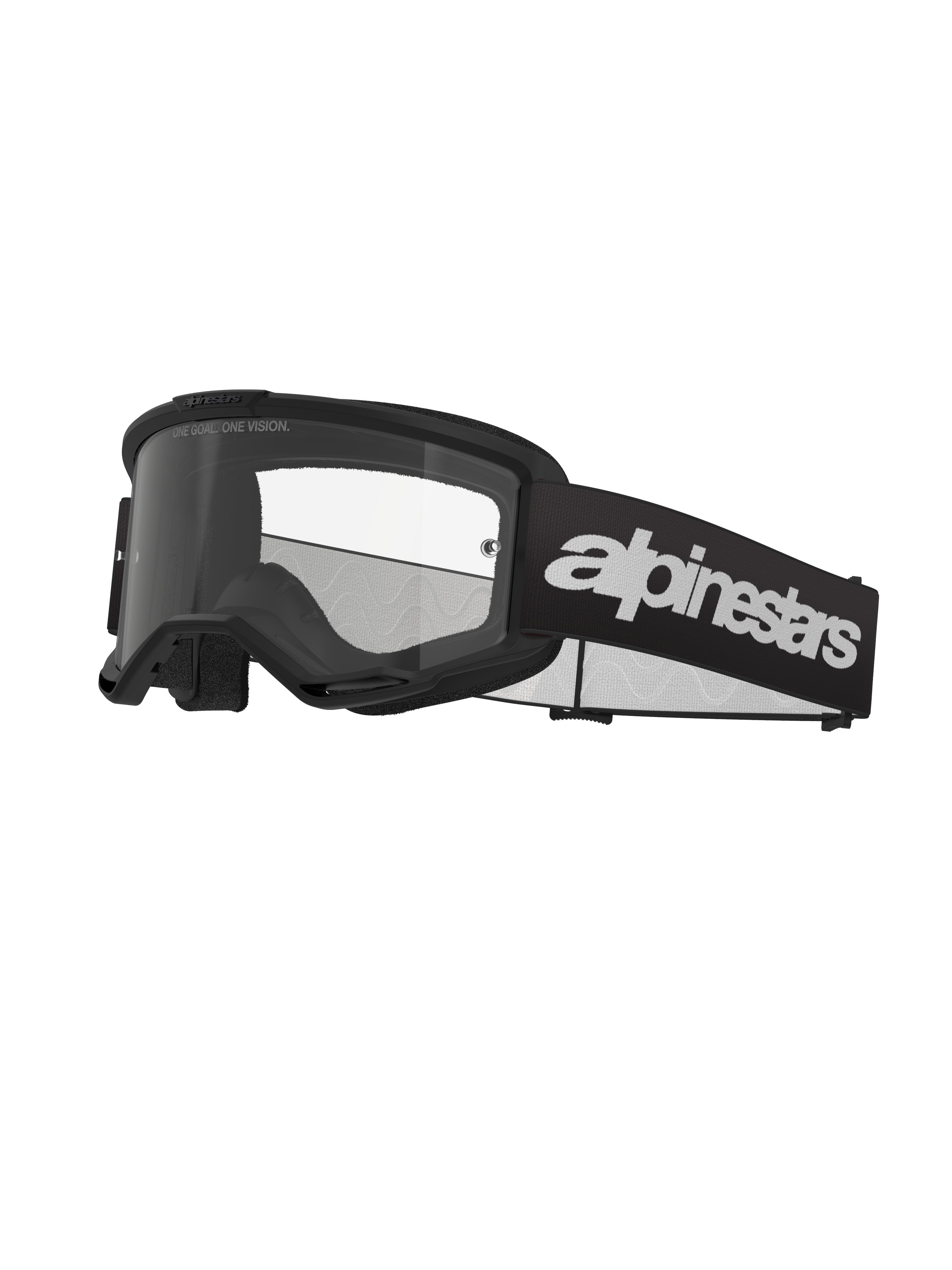 Alpinestars Vision 3 Goggles - Wordmark - Black