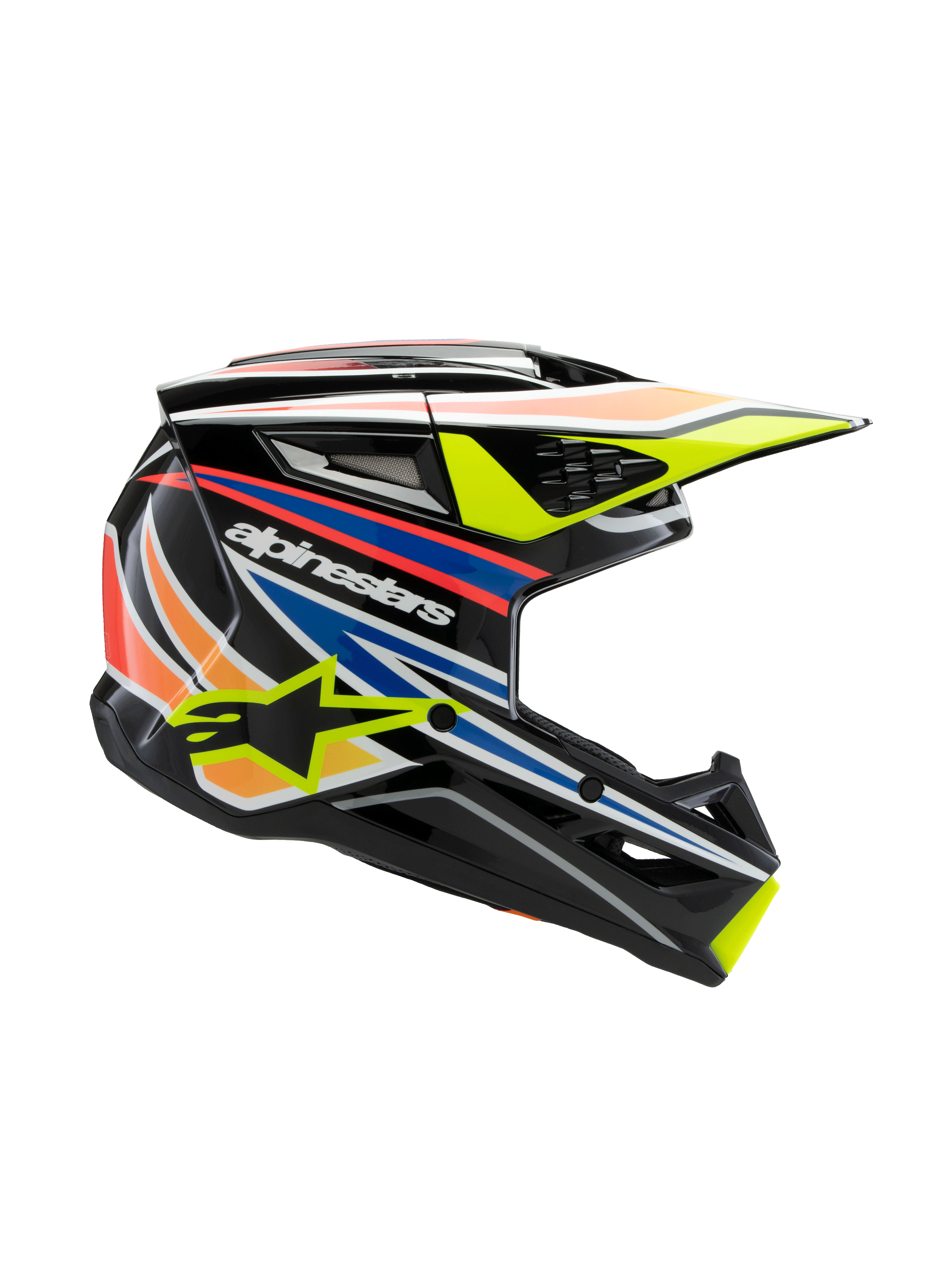 enduro motorcycle helmets Alpinestars Youth SM3 Wurx Helmet Large Gloss Black / Yellow Fluo / Blue / Red The Enduro 4.0 helmet Action_specs004:Light Top 7 BEST Motorcycle Pattern:Bonito