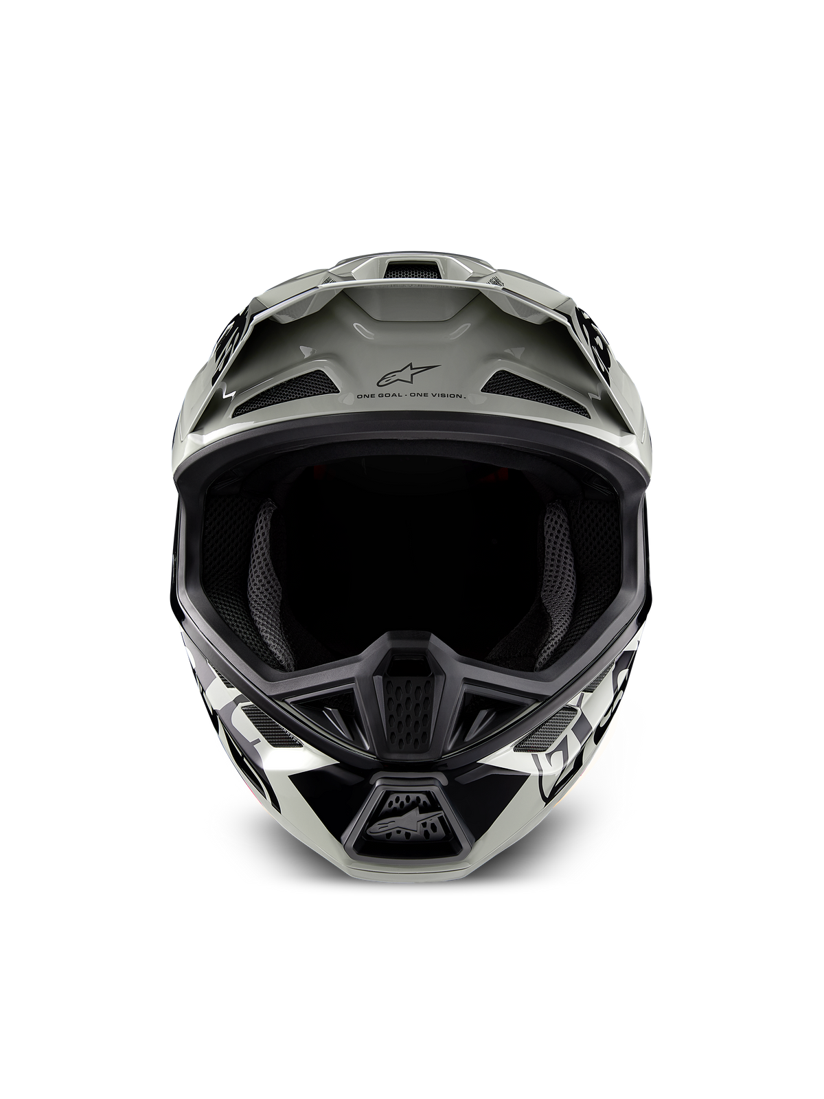 Alpinestars Limited Edition S-M7 Wolf Dust Helmet, Motocross Racing Helmet, Grey and Black, ECE and DOT certified.
