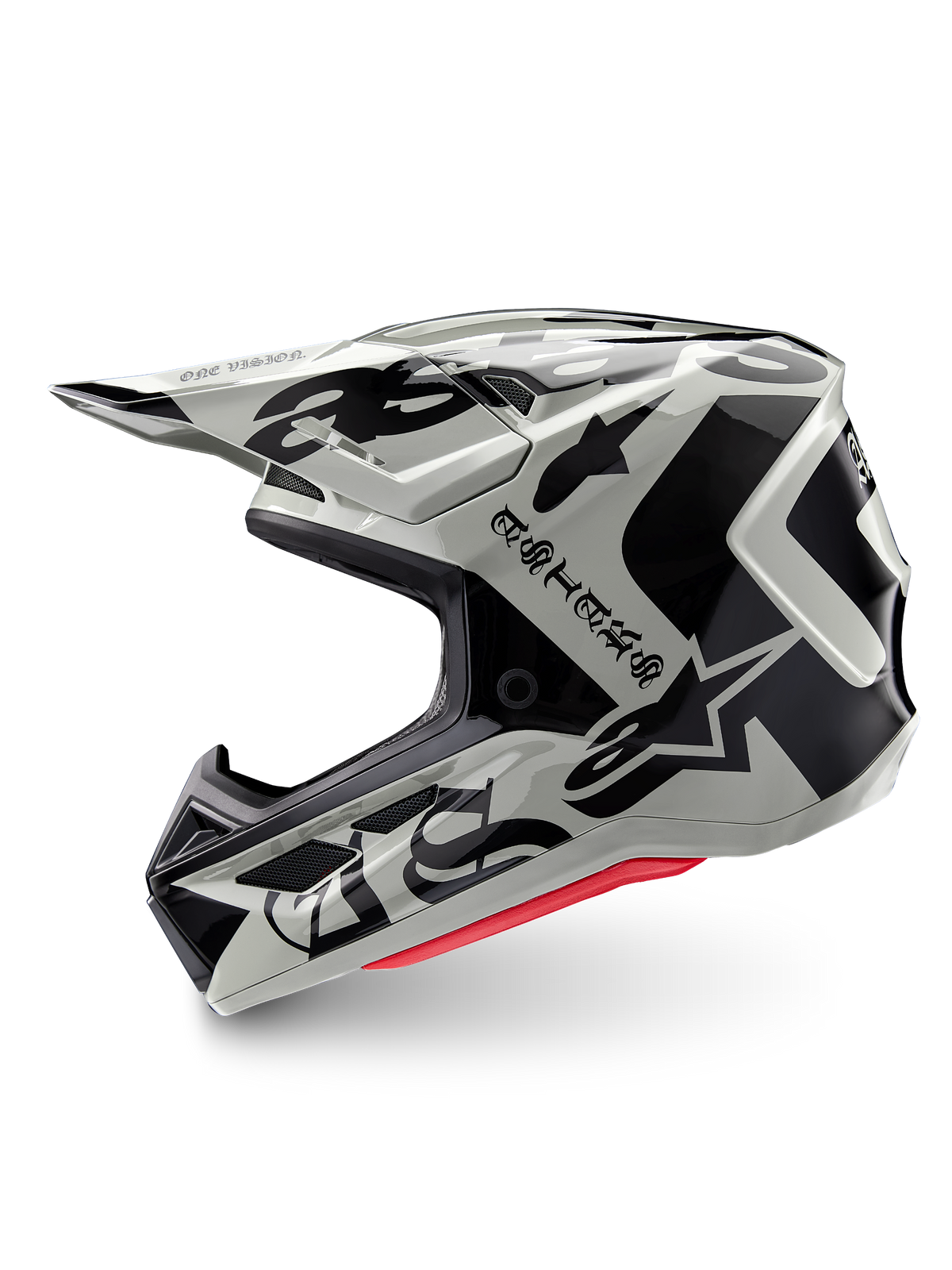 Alpinestars Limited Edition S-M7 Wolf Dust Helmet, off-road motocross helmet in dune and black, ECE and DOT certified.