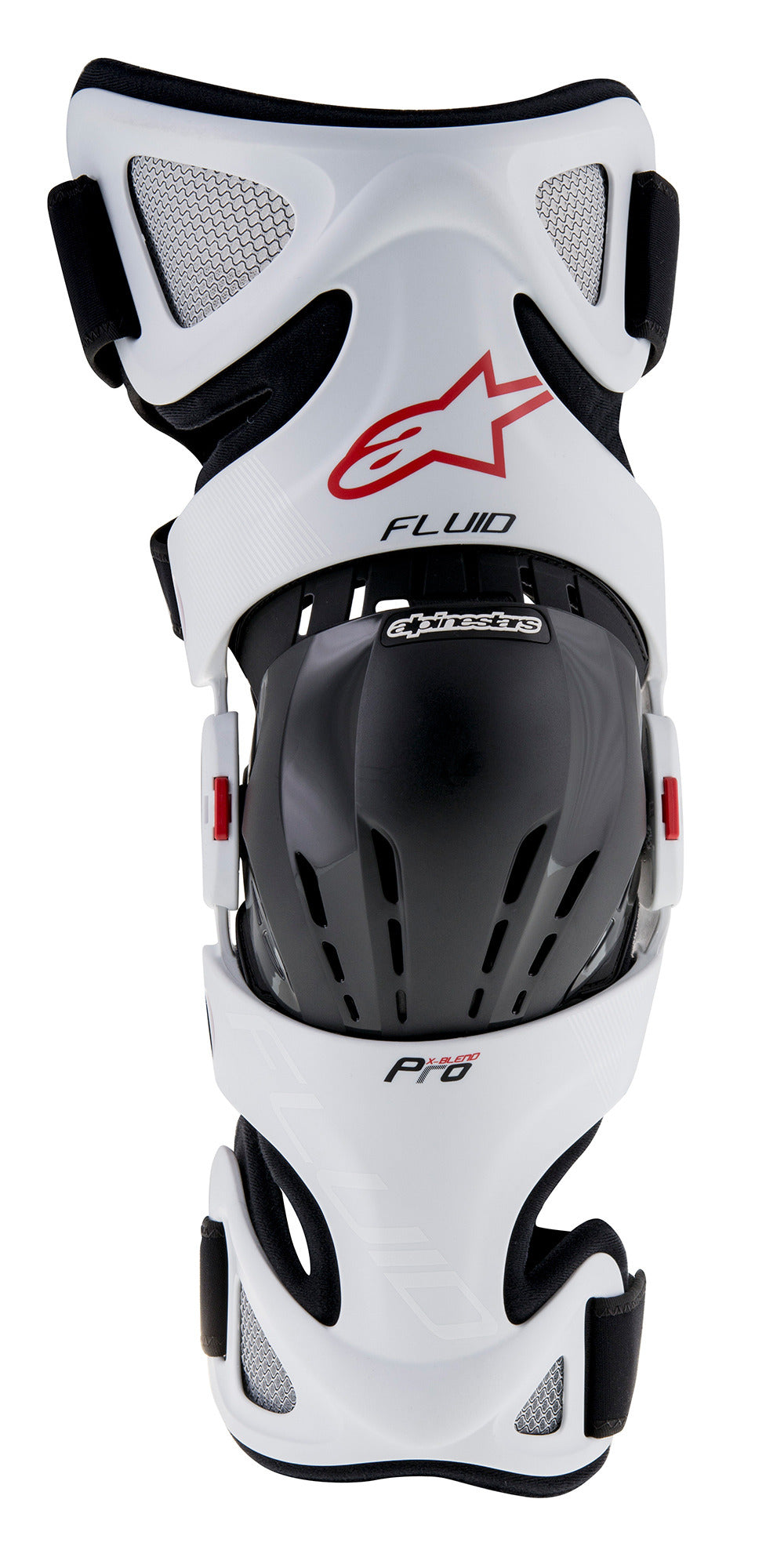 Fluid Pro Knee Brace Set - WHITE MOTOCROSS Knee Protection  
