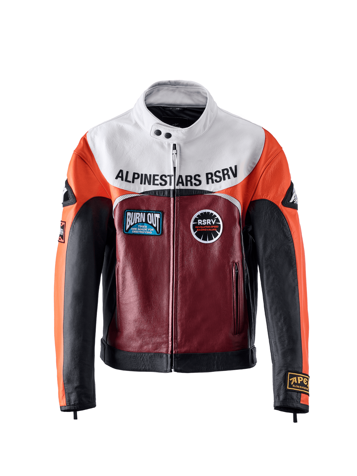 RSRV RACE CRAFT LEATHER JACKET