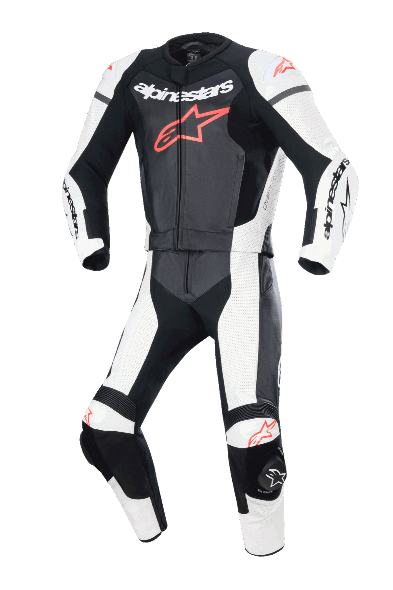Gp Force Lurv 2-Piece Leather Suit - BLACK RACING Suits | Alpinestars