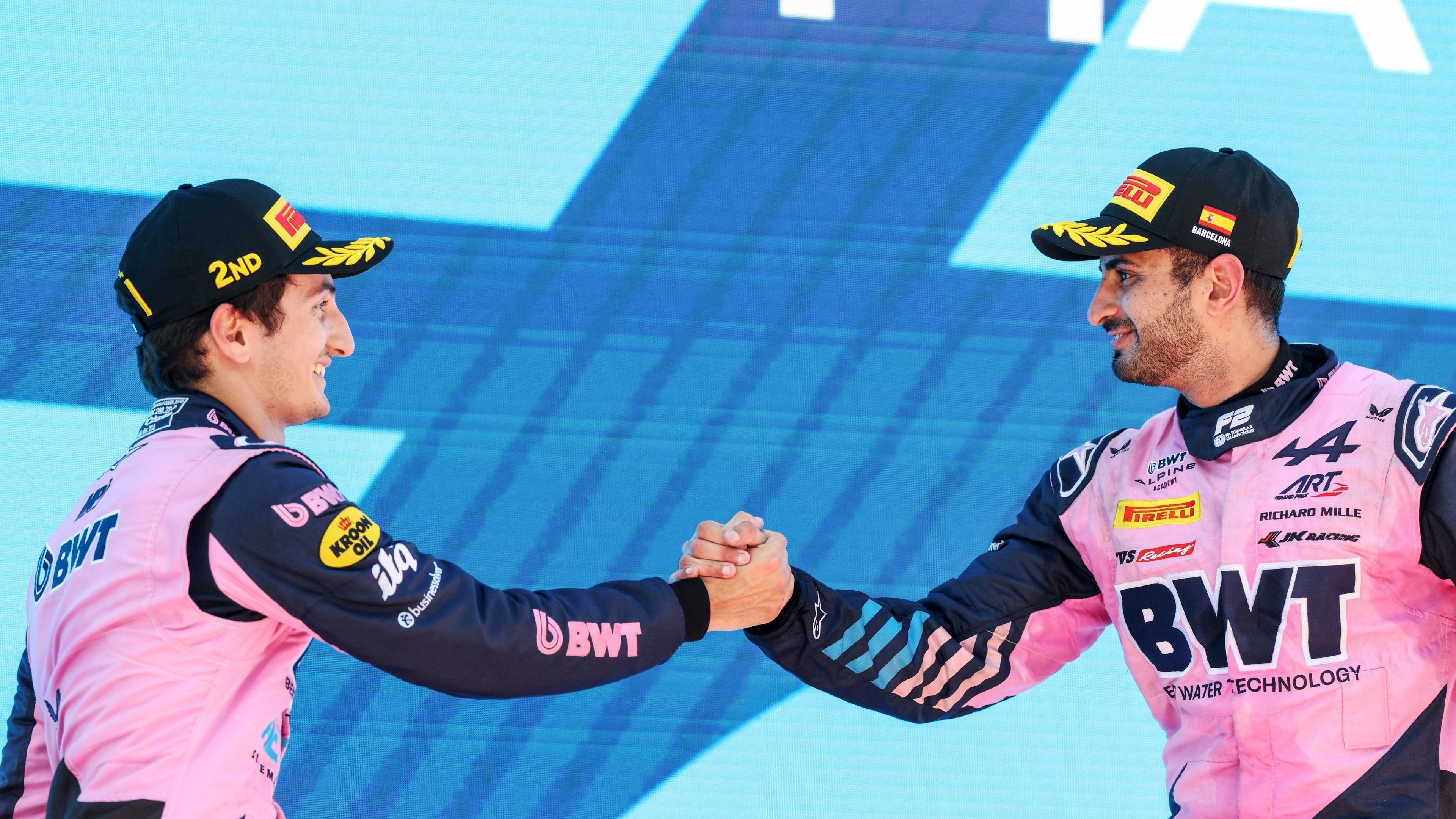 ALPINESTARS 1-2 AS KUSH MAINI EDGES GABRIELE MINI IN FORMULA TWO SPRINT THRILLER IN BARCELONA