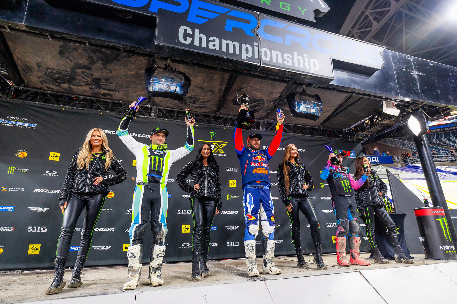 ALPINESTARS TOP FIVE LOCK-OUT AS ELI TOMAC COMES OUT ON TOP OF 450SX BATTLE ROYALE IN SEATTLE; COOPER WEBB SECOND AND JUSTIN COOPER THIRD
