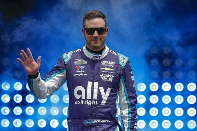 ALEX BOWMAN IN THE MIX FOR NASCAR CUP SERIES RACE WIN AT TALLADEGA SUPERSPEEDWAY, ALABAMA
