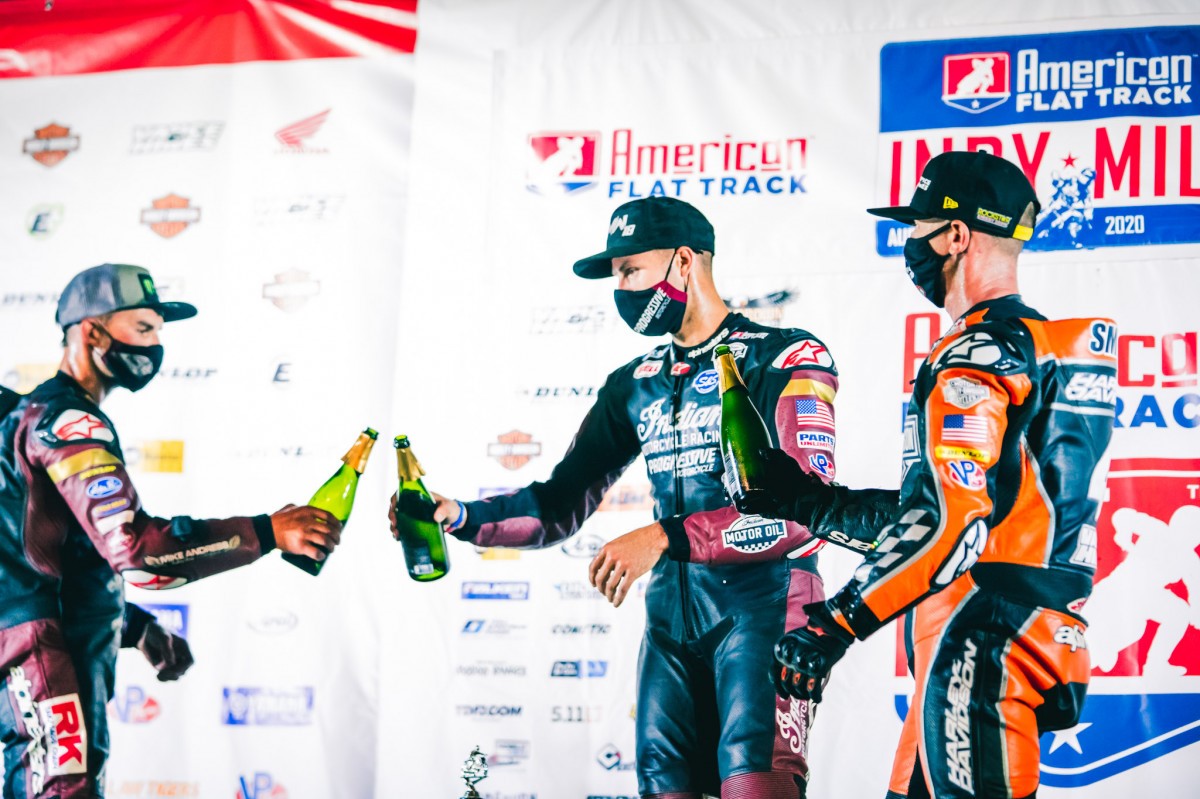 BAUMAN COMPLETES HISTORIC FLAT TRACK DOUBLE IN INDIANAPOLIS