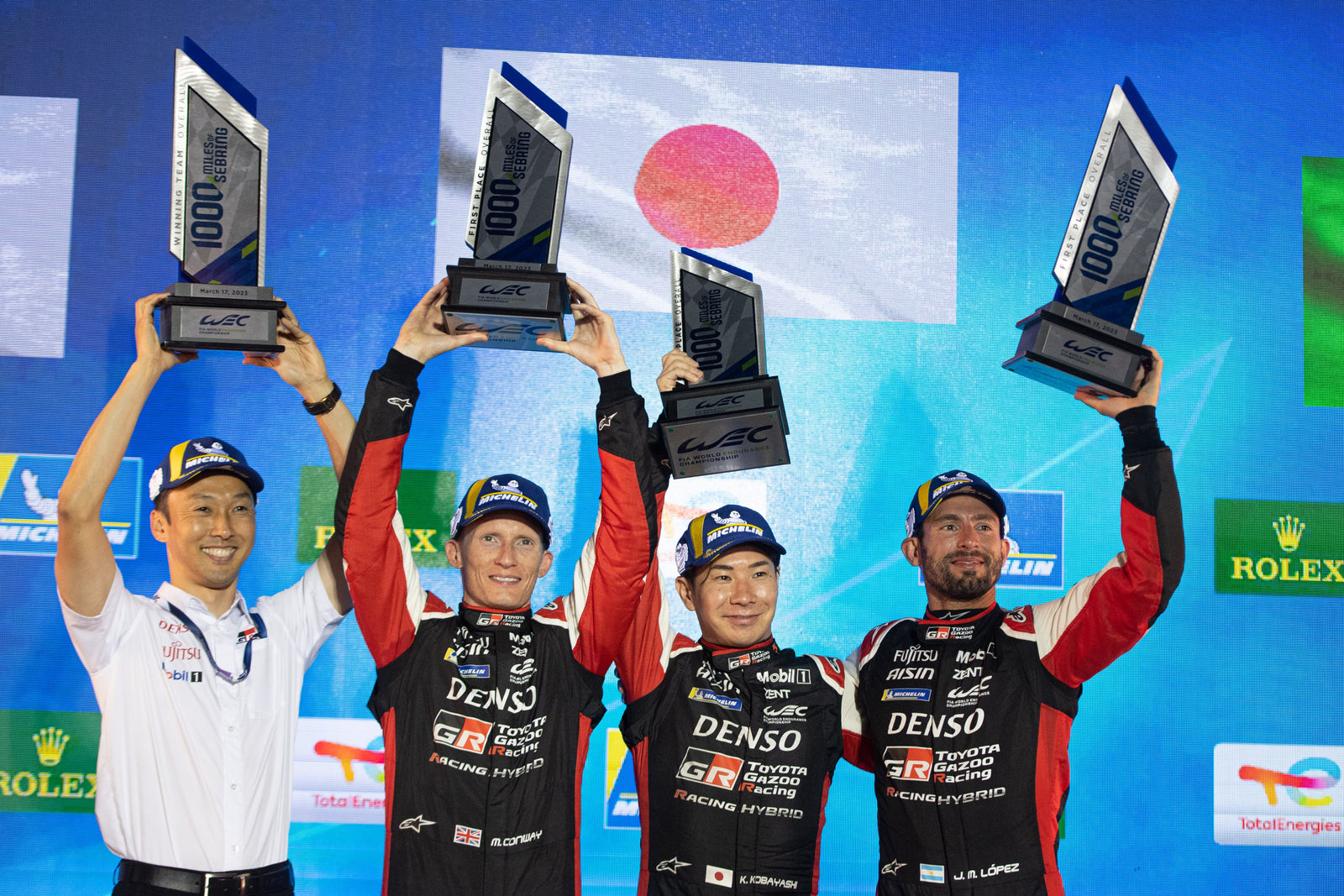 ALPINESTARS 1,2 AS MIKE CONWAY, KAMUI KOBAYASHI AND JOSE MARIA LOPEZ WIN 1000 MILES OF SEBRING WORLD ENDURANCE CHAMPIONSHIP SEASON IN FLORIDA