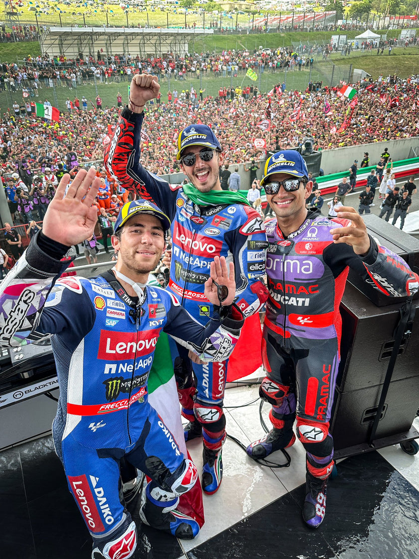 ALPINESTARS TOP FIVE LOCK-OUT AS PECCO BAGNAIA STORMS TO MOTOGP FEATURE RACE VICTORY AT MUGELLO, ITALY