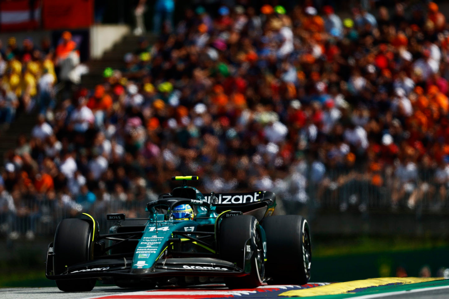 FERNANDO ALONSO LEADS THE ALPINESTARS F1 CHARGE AT THE RED BULL RING, AUSTRIA