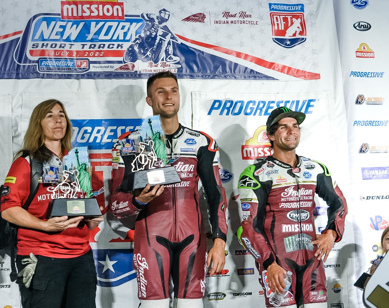 ANOTHER DOMINANT NIGHT FOR ALPINESTARS IN AMERICAN FLAT TRACK RACING AS BRIAR BAUMAN, CORY ALEXANDER AND KODY KOPP ALL WIN MAIN EVENTS IN WEEDSPORT, NEW YORK