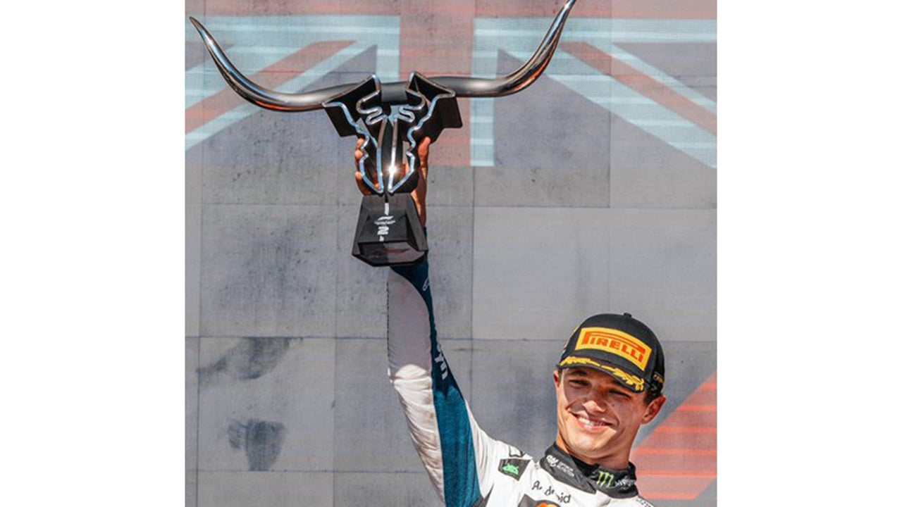 LANDO NORRIS LEADS THE ALPINESTARS FORMULA ONE CHARGE IN THE AMERICAN GRAND PRIX IN TEXAS