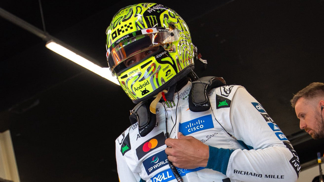 LANDO NORRIS LEADS THE ALPINESTARS FORMULA ONE SPRINT CHARGE AT BRITISH GRAND PRIX AT SILVERSTONE