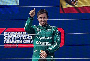 FERNANDO ALONSO CONTINUES BLISTERING F1 FORM WITH A PODIUM FINISH AT MIAMI GRAND PRIX