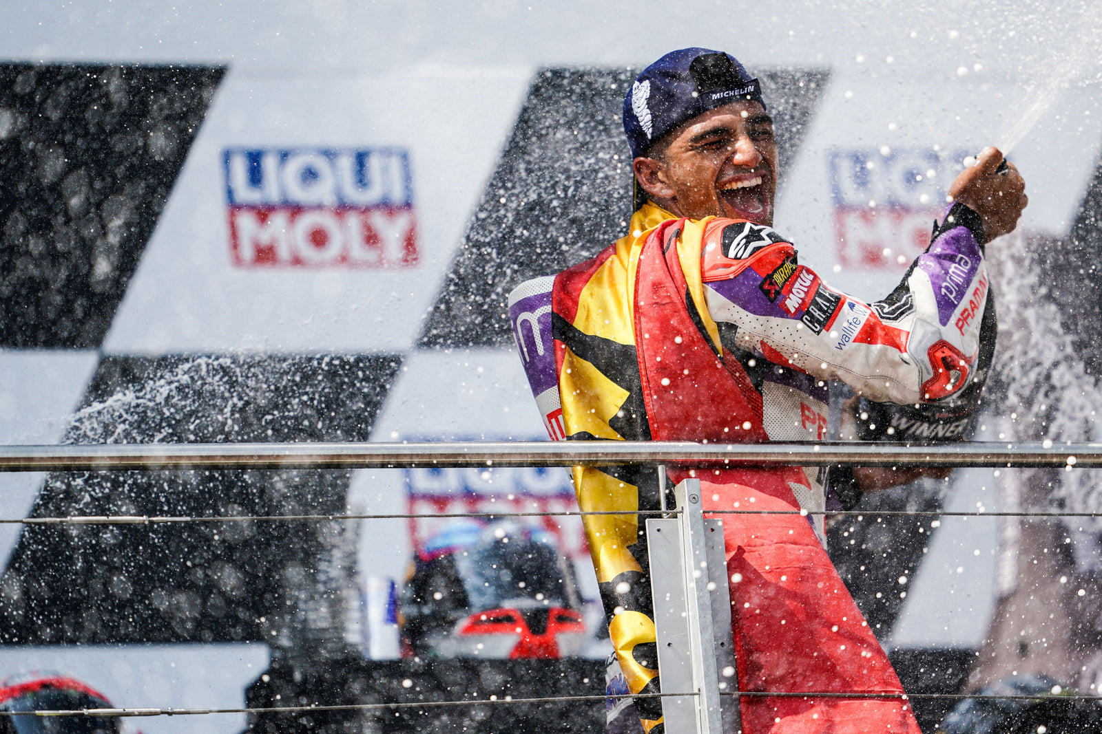 JORGE MARTIN POWERS TO STUNNING MOTOGP VICTORY AND SEALS FIRST FULL GRAND PRIX WIN FOR THE SUPERTECH R10 HELMET IN ALPINESTARS 1-2 FINISH, WITH PECCO BAGNAIA SECOND AT THE SACHSENRING, GERMANY
