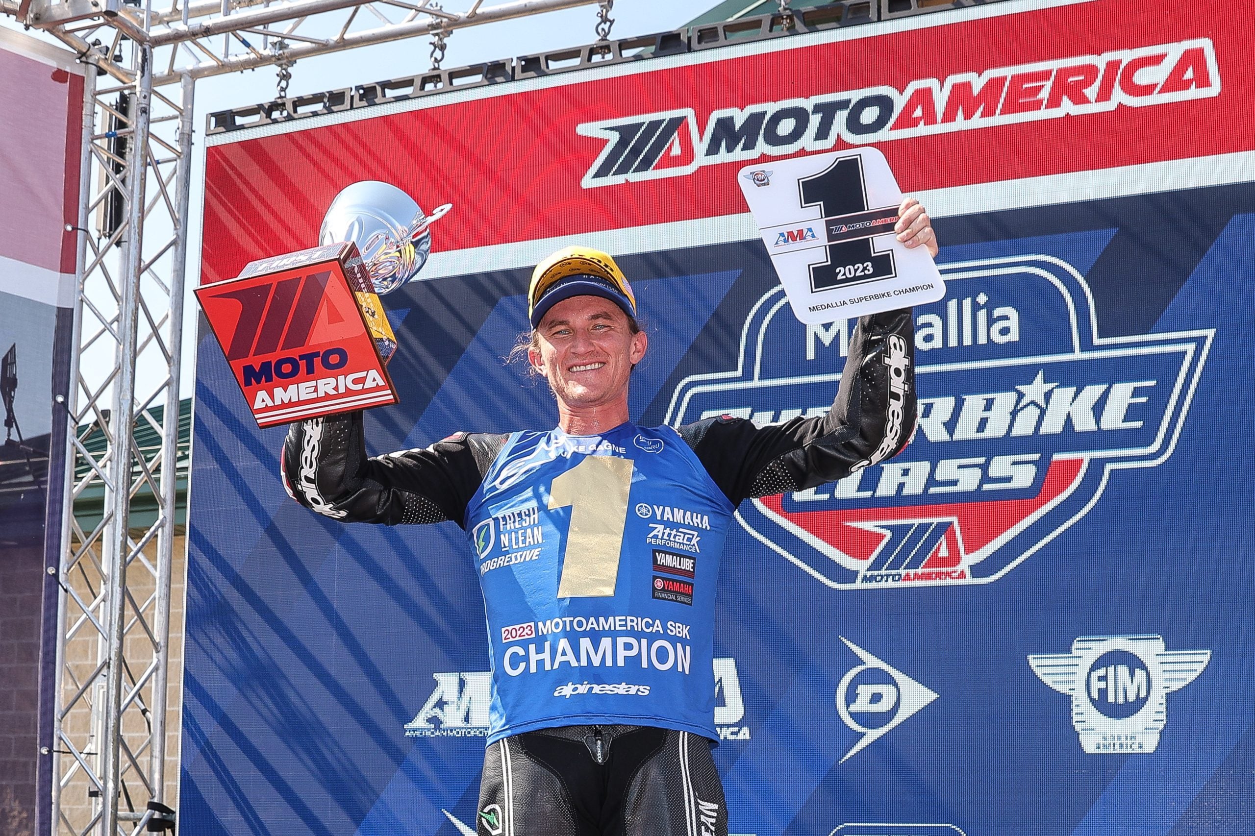 JAKE GAGNE IS CROWNED THE MOTOAMERICA SUPERBIKE CHAMPION AT PITTSBURGH INTERNATIONAL RACE COMPLEX