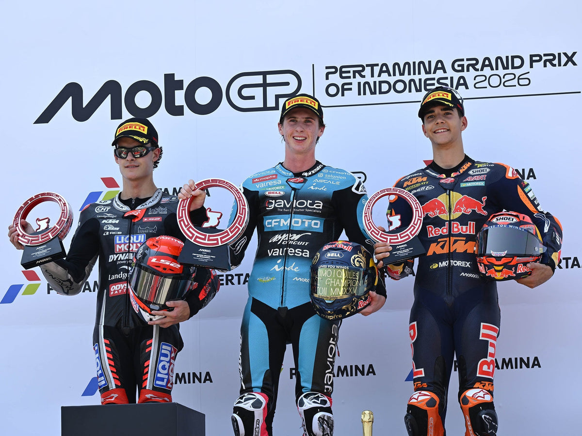 MAXIMO QUILES CROWNED 2026 MOTO3 WORLD CHAMPION IN INDONESIA WITH FIVE ROUNDS TO SPARE