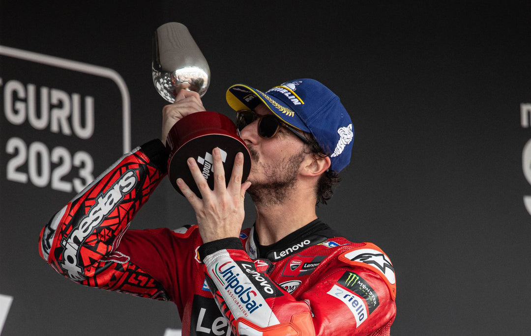 IMPECCABLE PECCO BAGNAIA WINS MOTOGP FEATURE RACE AT JEREZ; JACK MILLE