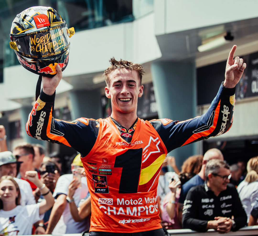 PEDRO ACOSTA IS THE 2023 MOTO2 WORLD CHAMPION