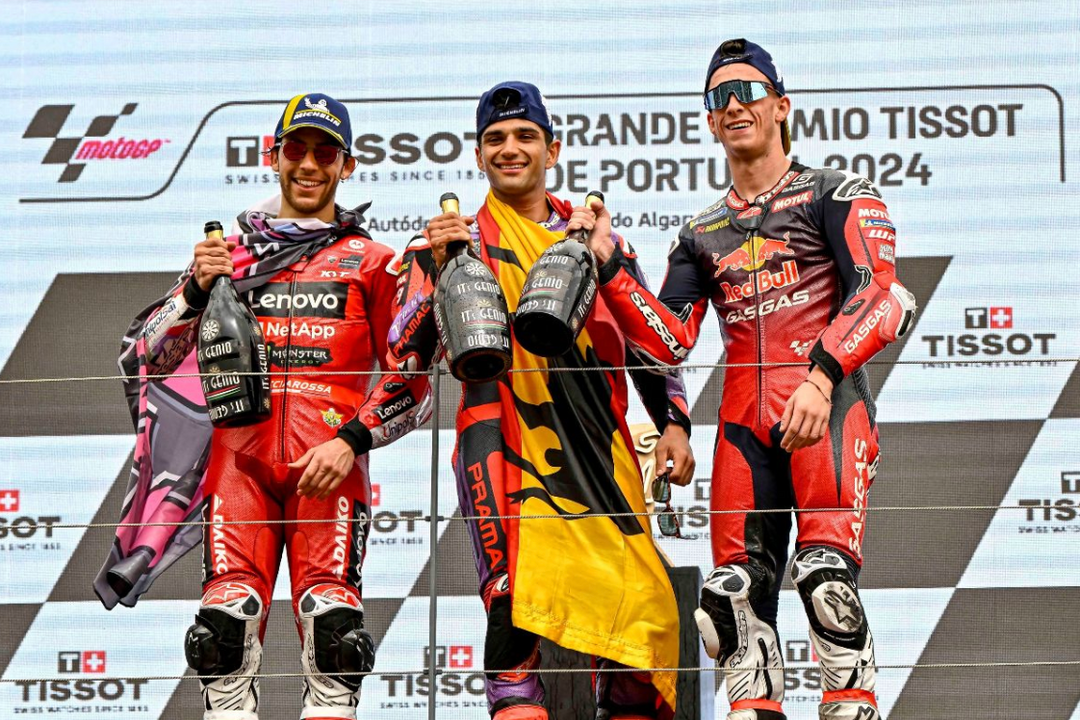 ALPINESTARS PODIUM LOCK-OUT AS JORGE MARTIN DOMINATES MOTOGP FEATURE RACE AT PORTIMAO, PORTUGAL