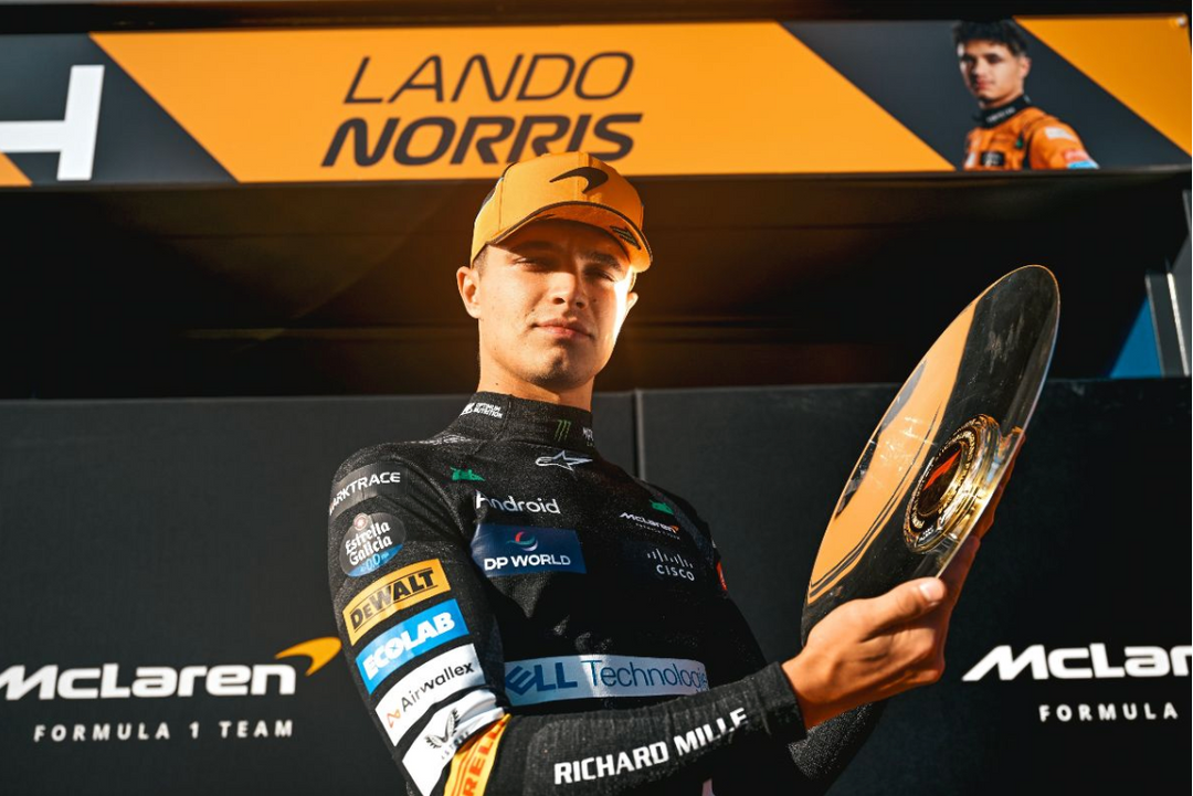 LANDO NORRIS LEADS THE ALPINESTARS FORMULA 1 CHARGE IN AUSTRALIAN GRAND PRIX; OSCAR PIASTRI FOURTH