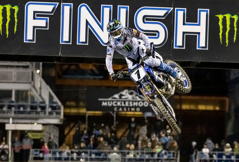 ALPINESTARS TOP FIVE LOCK-OUT AS HIGH-FLYING ELI TOMAC TASTES 450SX SUCCESS IN SEATTLE TO MAKE IT 50 CLASS WINS