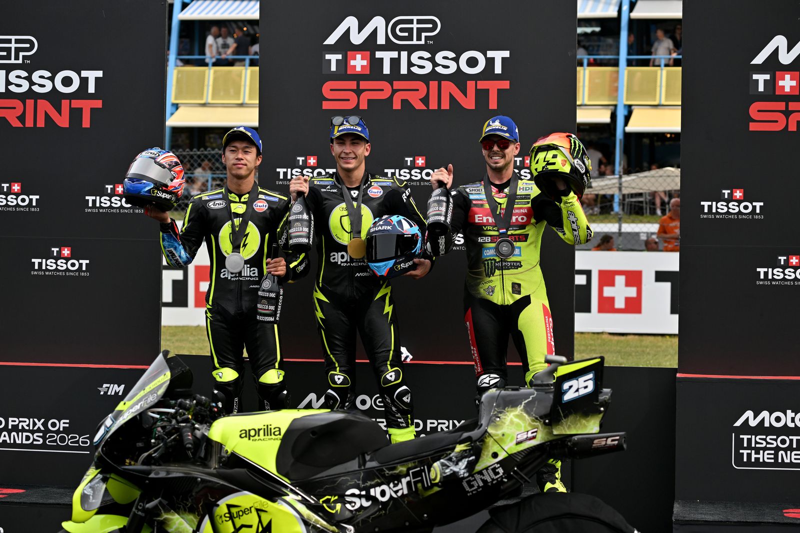ALPINESTARS PODIUM LOCK-OUT AS RAUL FERNANDEZ TASTES MOTOGP SPRINT SUCCESS IN ASSEN